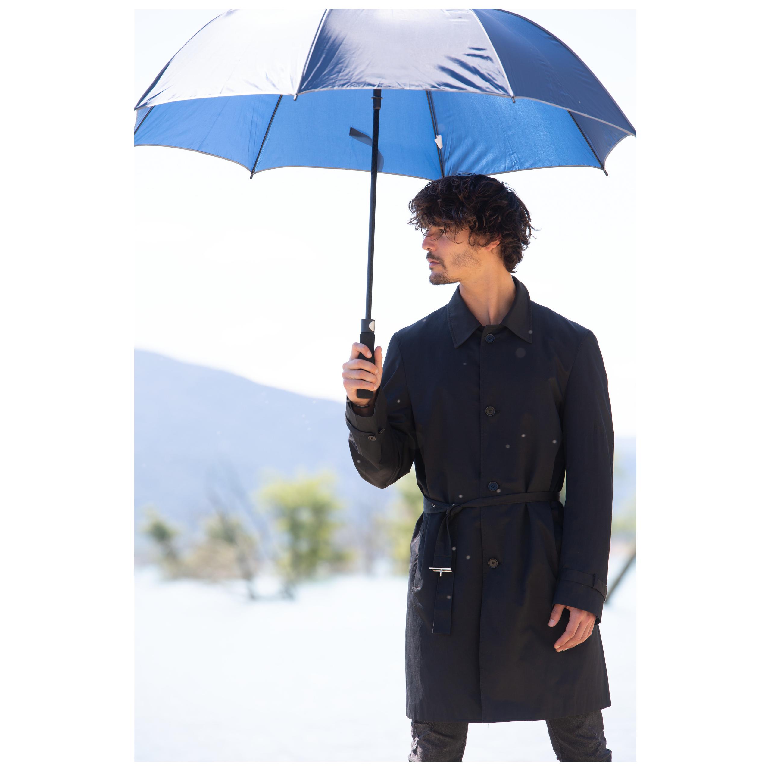 Kimood - Parapluie de golf ouverture automatique - Black / Black - One Size