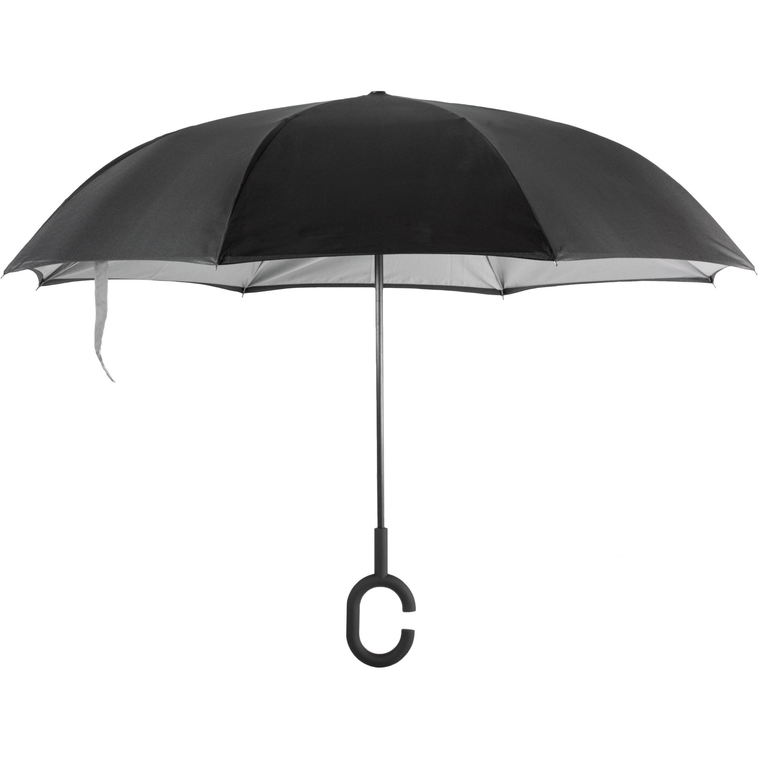 Kimood - Parapluie inversé mains libres - Black / Slate Grey - One Size