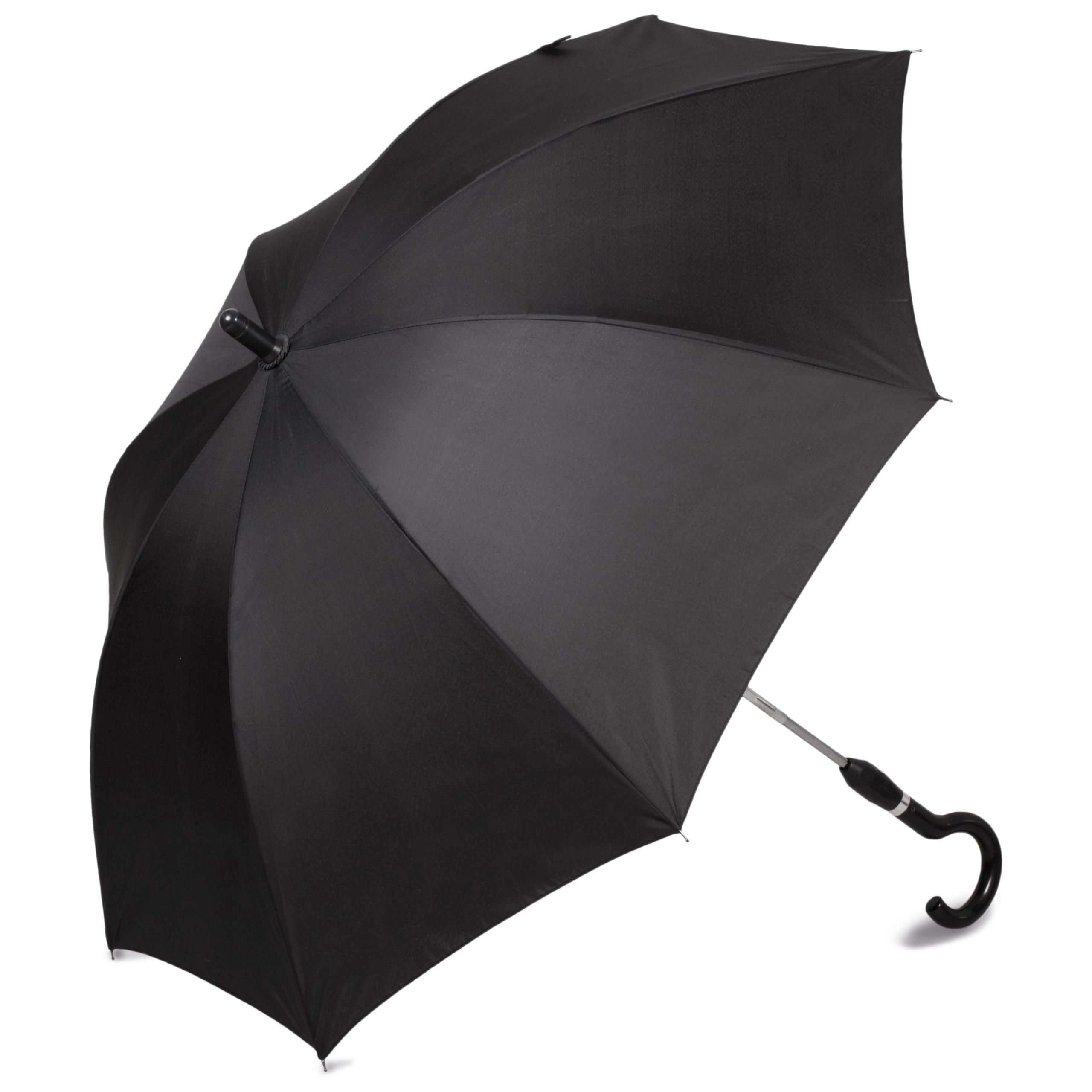 Kimood - Parapluie mât coulissant - Black - One Size