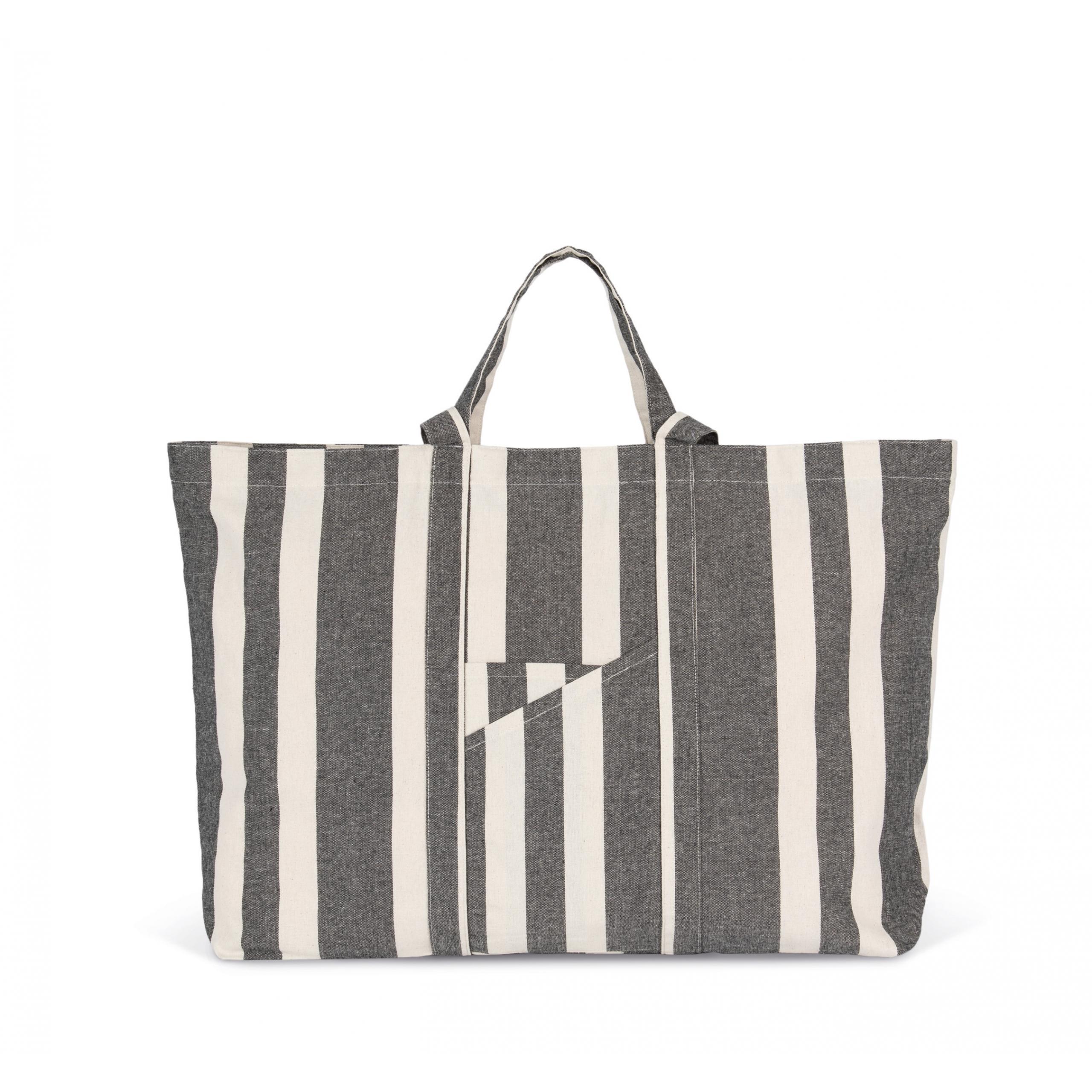 Kimood - Sac fourre-tout recyclé - Motifs rayés - Striped Ecume - One Size