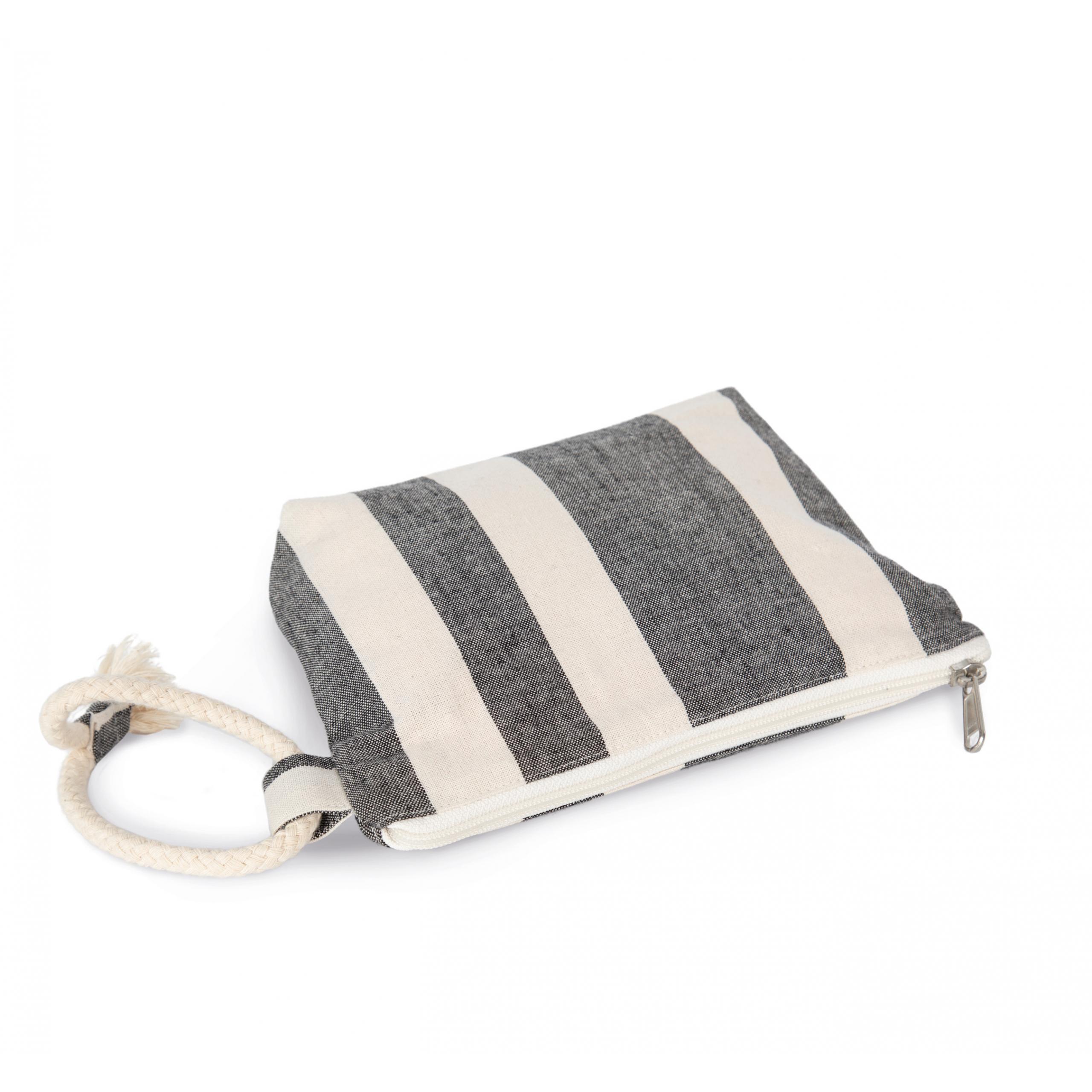 Kimood - Pochette recyclée - Motifs rayés - Striped Ecume - One Size