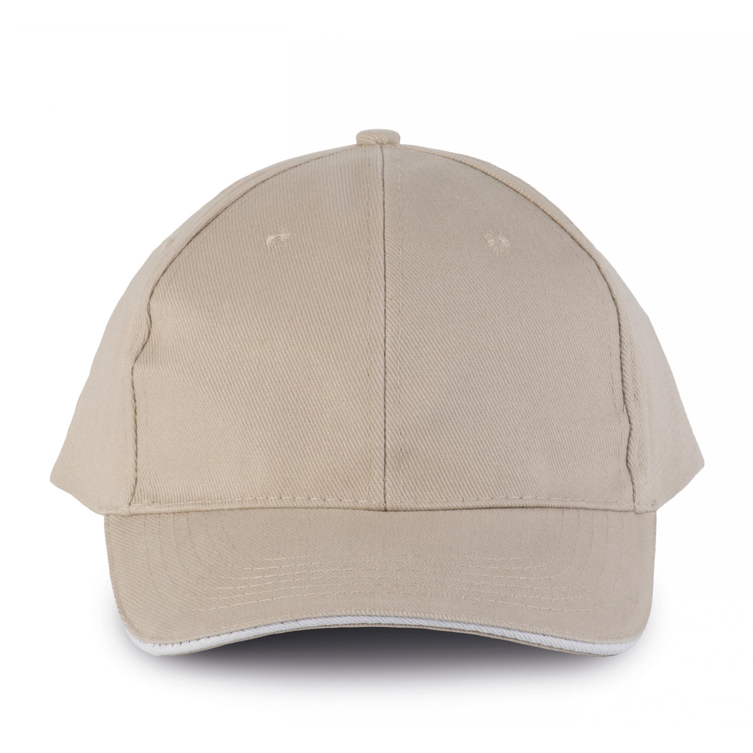 K-up - ORLANDO - CASQUETTE 6 PANNEAUX - Beige / White - One Size