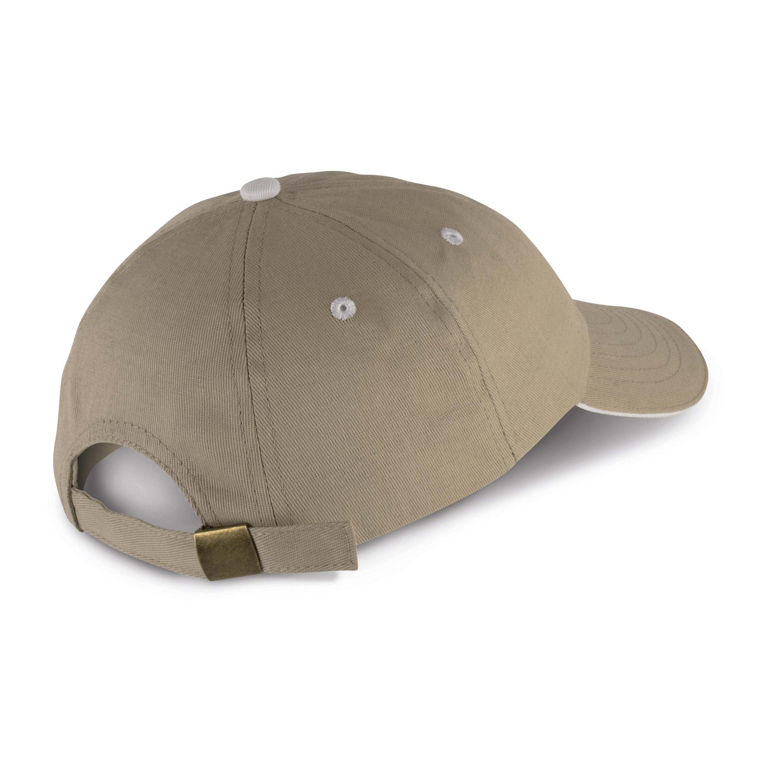 K-up - TOP - CASQUETTE 6 PANNEAUX - Beige / White - One Size