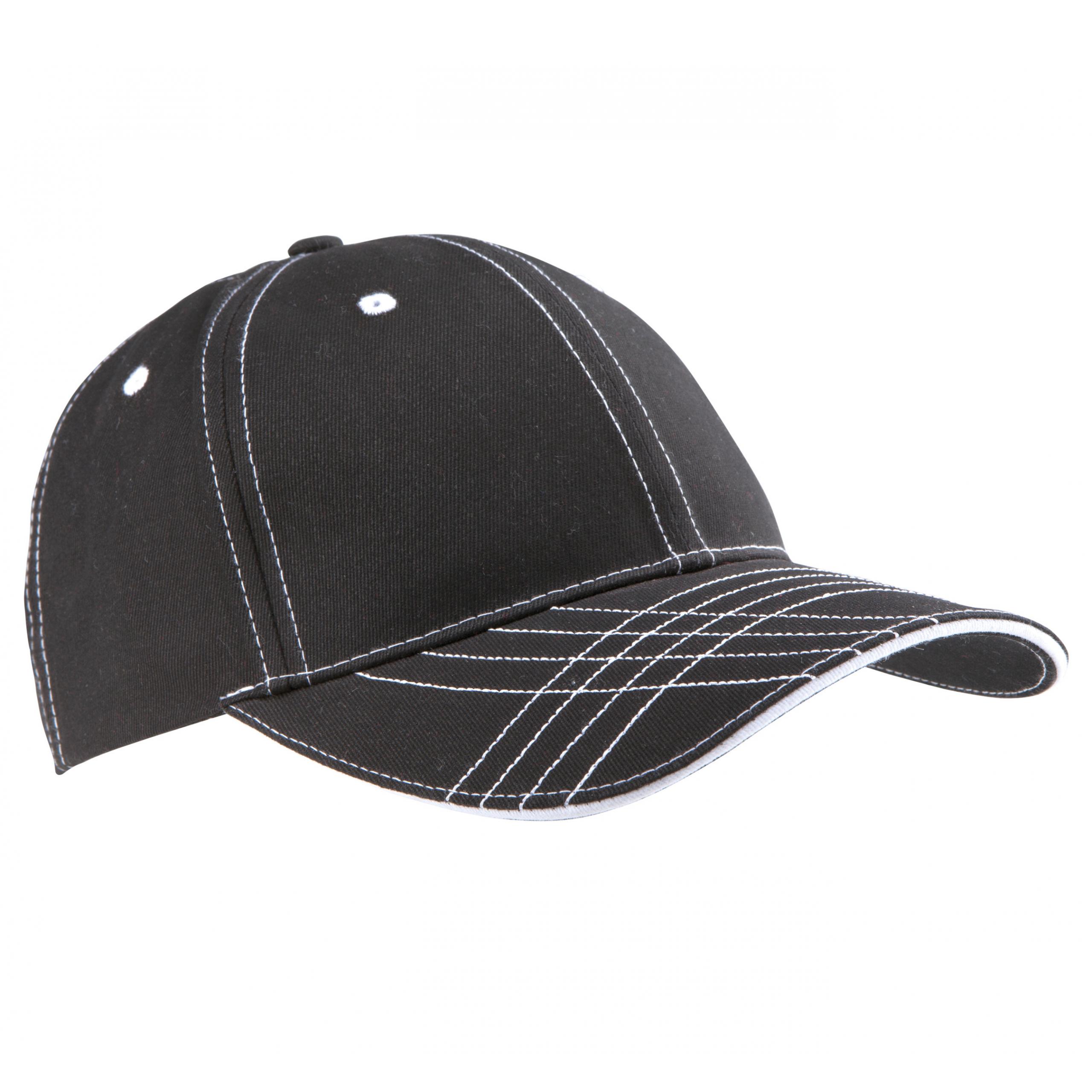 K-up - CASQUETTE FASHION - 6 PANNEAUX - Black / White - One Size