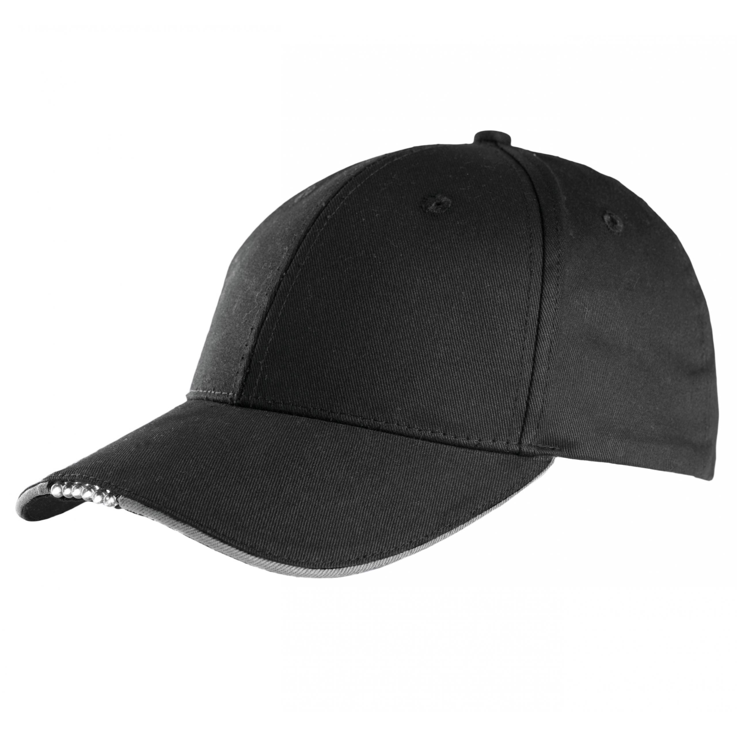 K-up - CASQUETTE AVEC LEDS INCORPORÉES - 6 PANNEAUX - Black / Light Grey - One Size