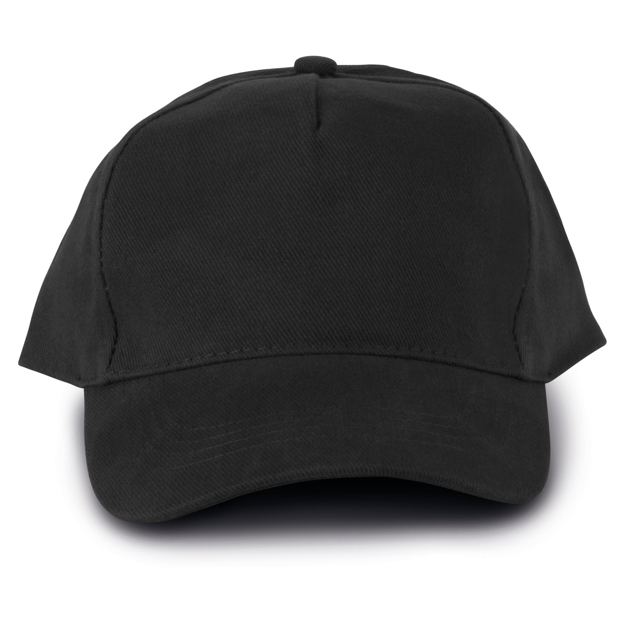 K-up - Casquette 5 panneaux Oeko-Tex - Black - One Size