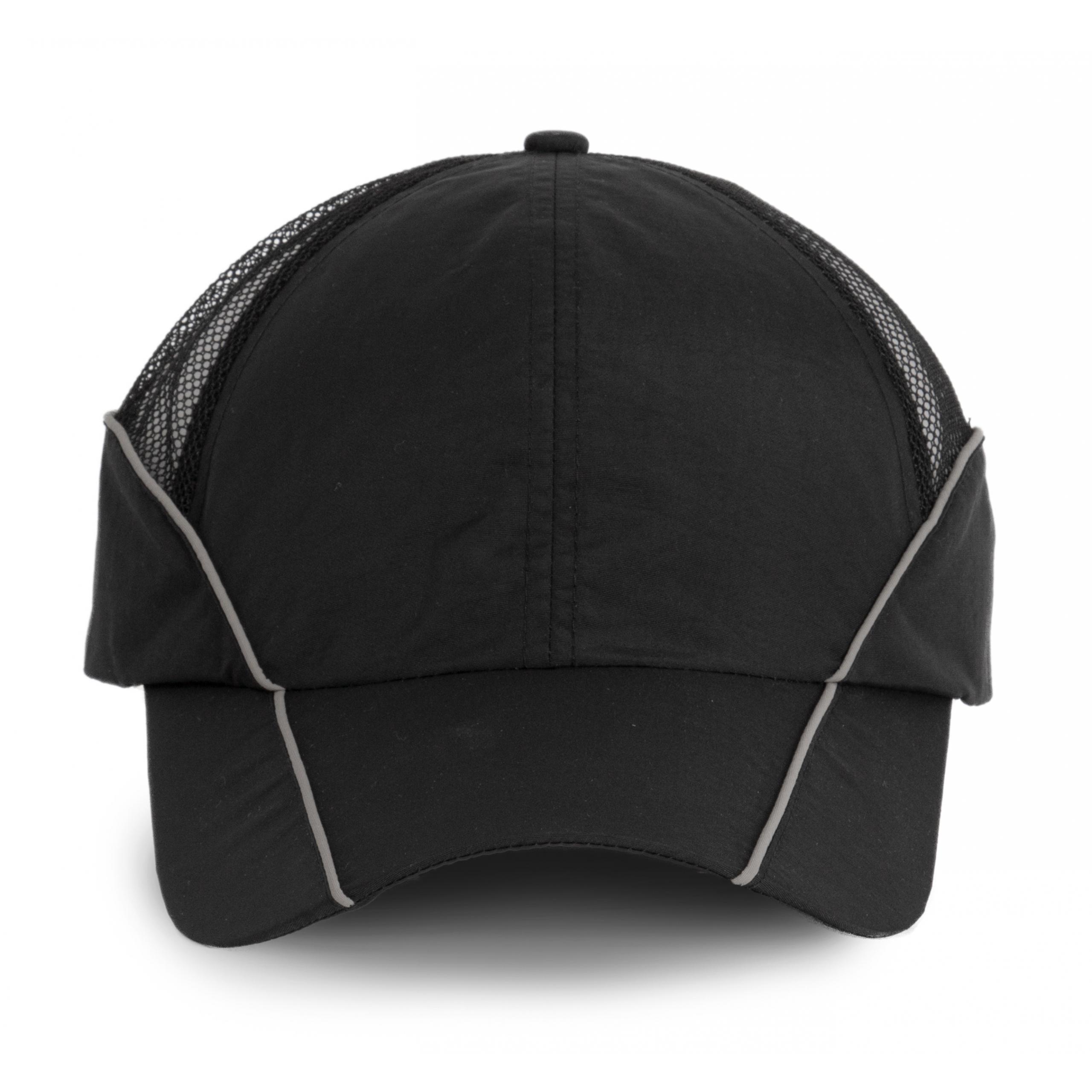 K-up - Casquette avec filet doux - 6 panneaux - Black / Silver - One Size