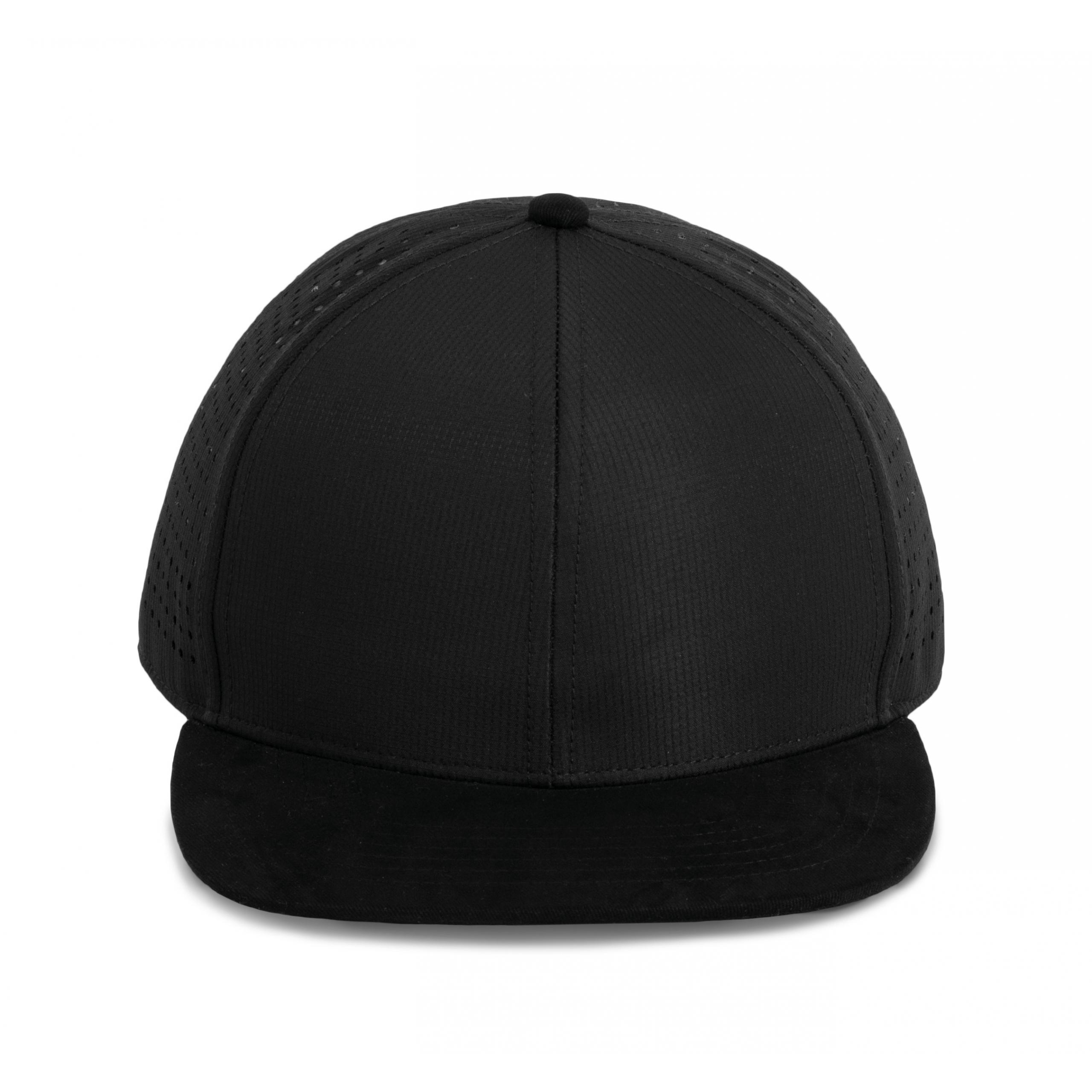 K-up - Casquette Snapback micro-perforé - 6 panneaux - Black - One Size