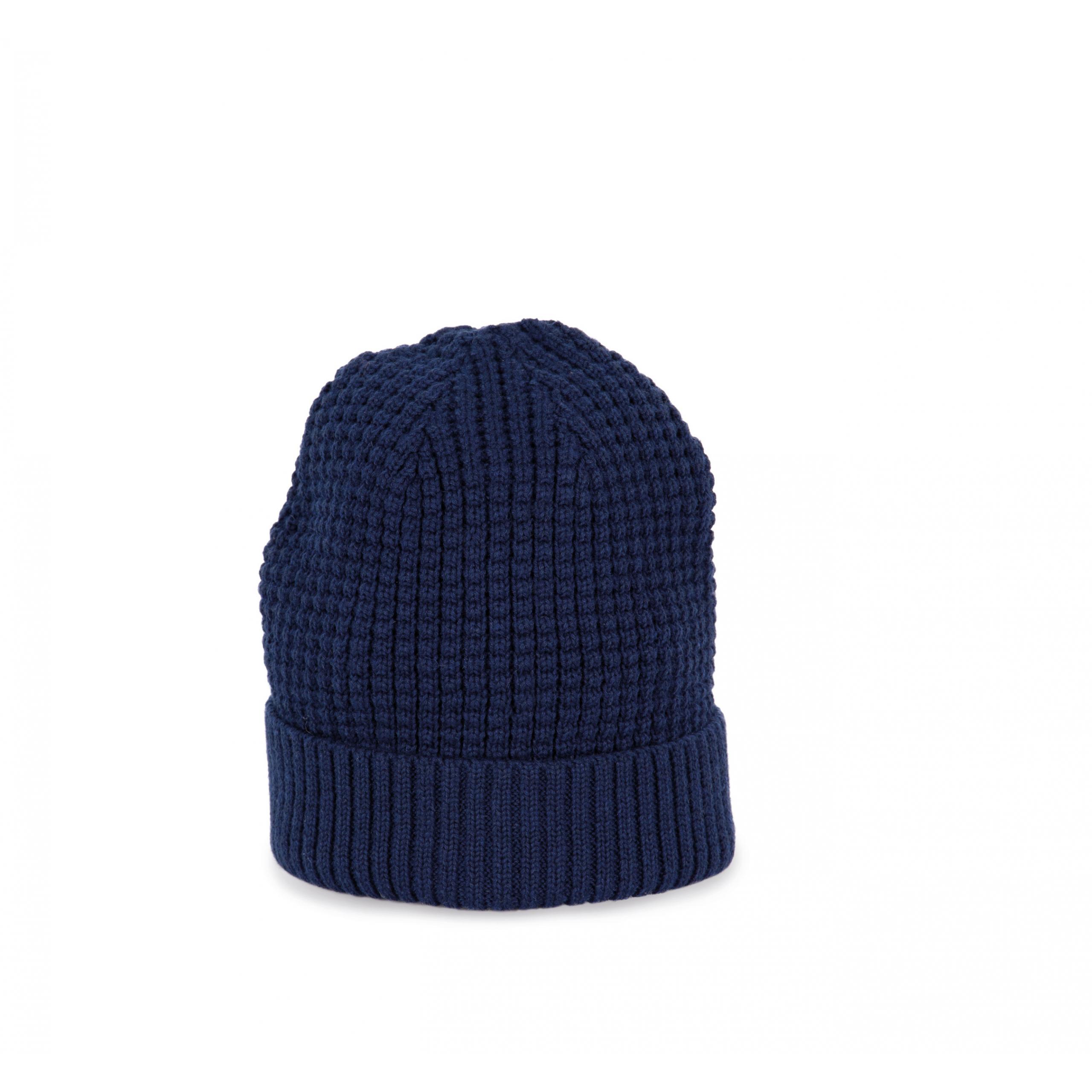 K-up - Bonnet tricoté avec fil recyclé - Dark indigo heather - One Size