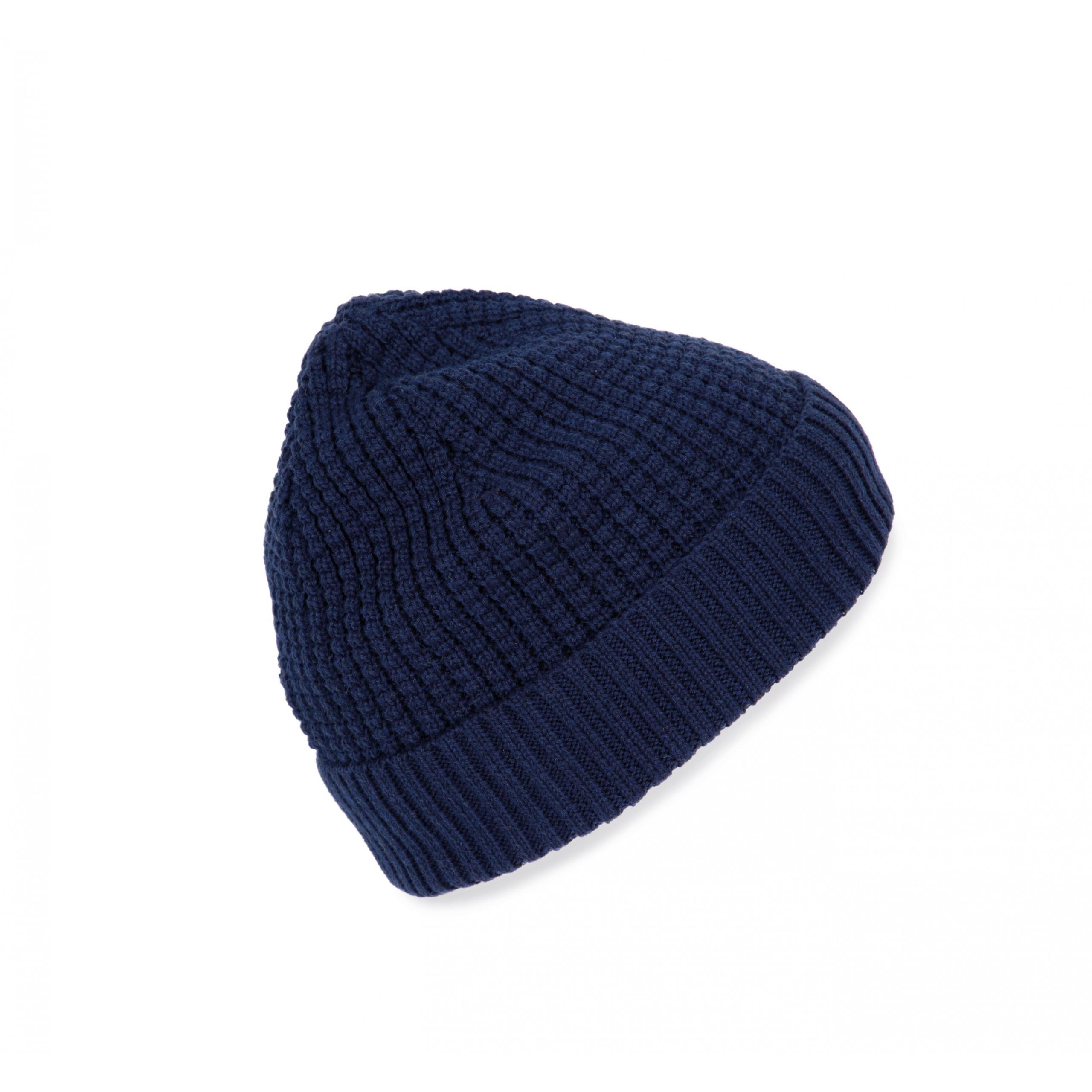 K-up - Bonnet tricoté avec fil recyclé - Dark indigo heather - One Size