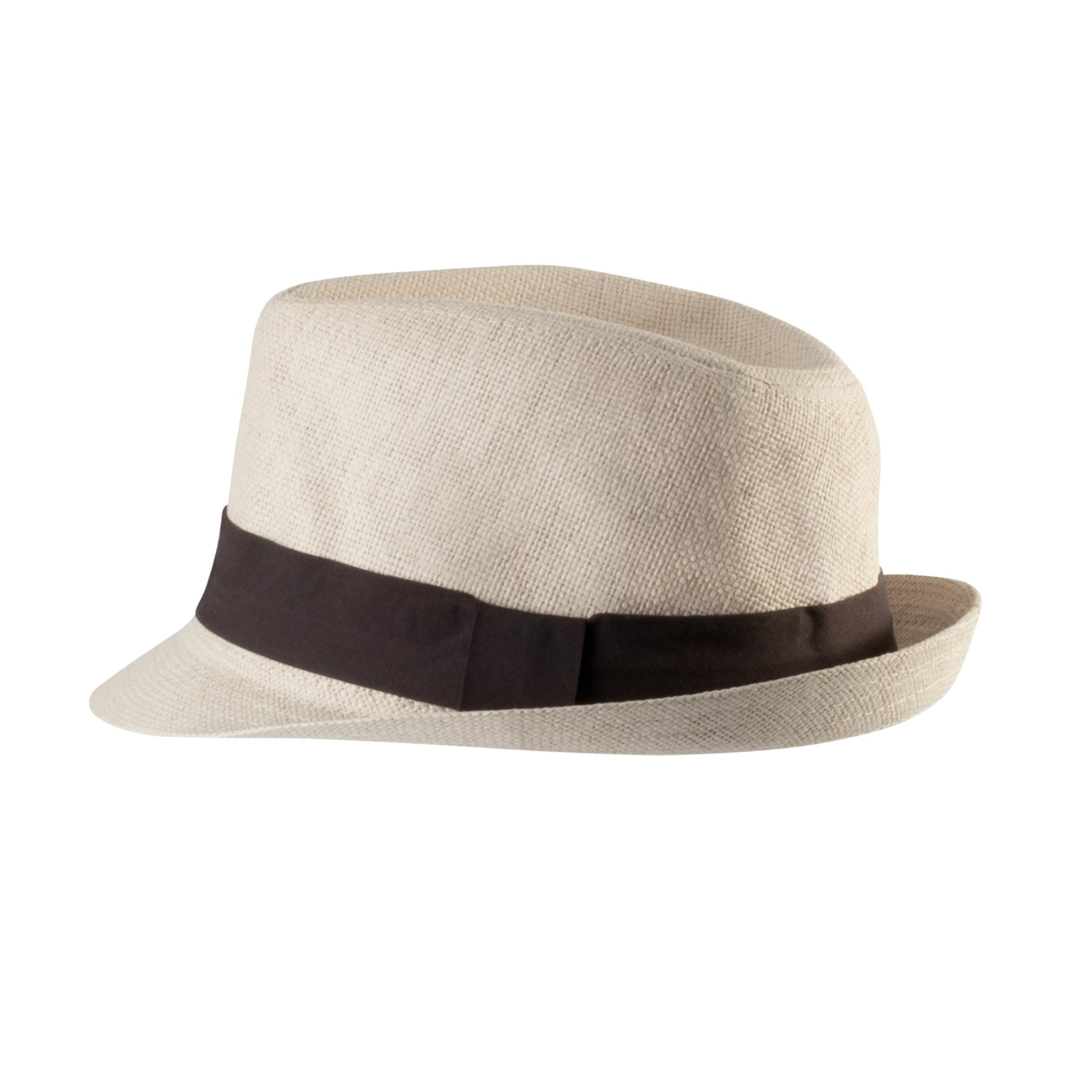 K-up - CHAPEAU EN FIBRE VÉGÉTALE - Beige / Chocolate - 57 cm