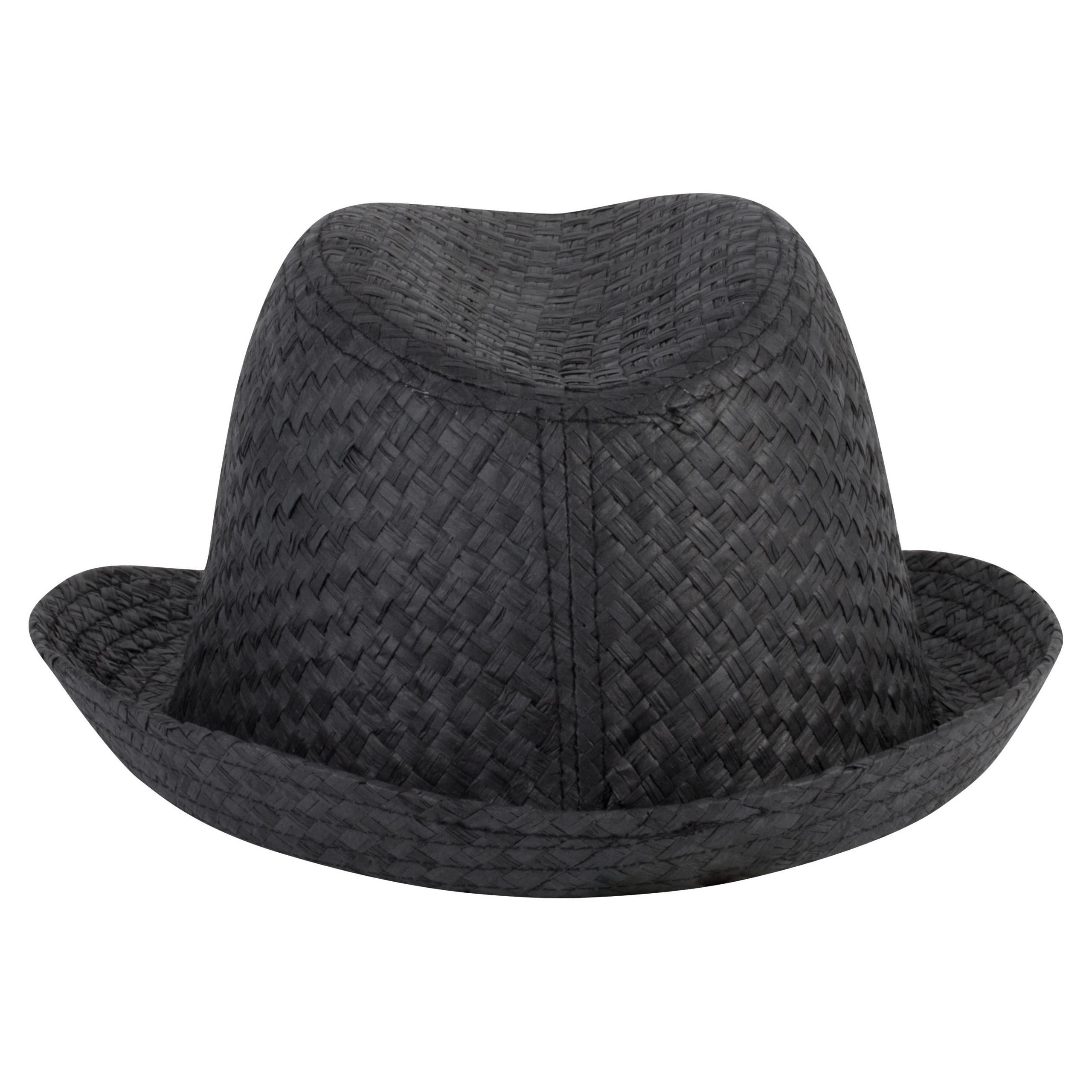 K-up - Chapeau de paille style Panama rétro - Black - 57 cm