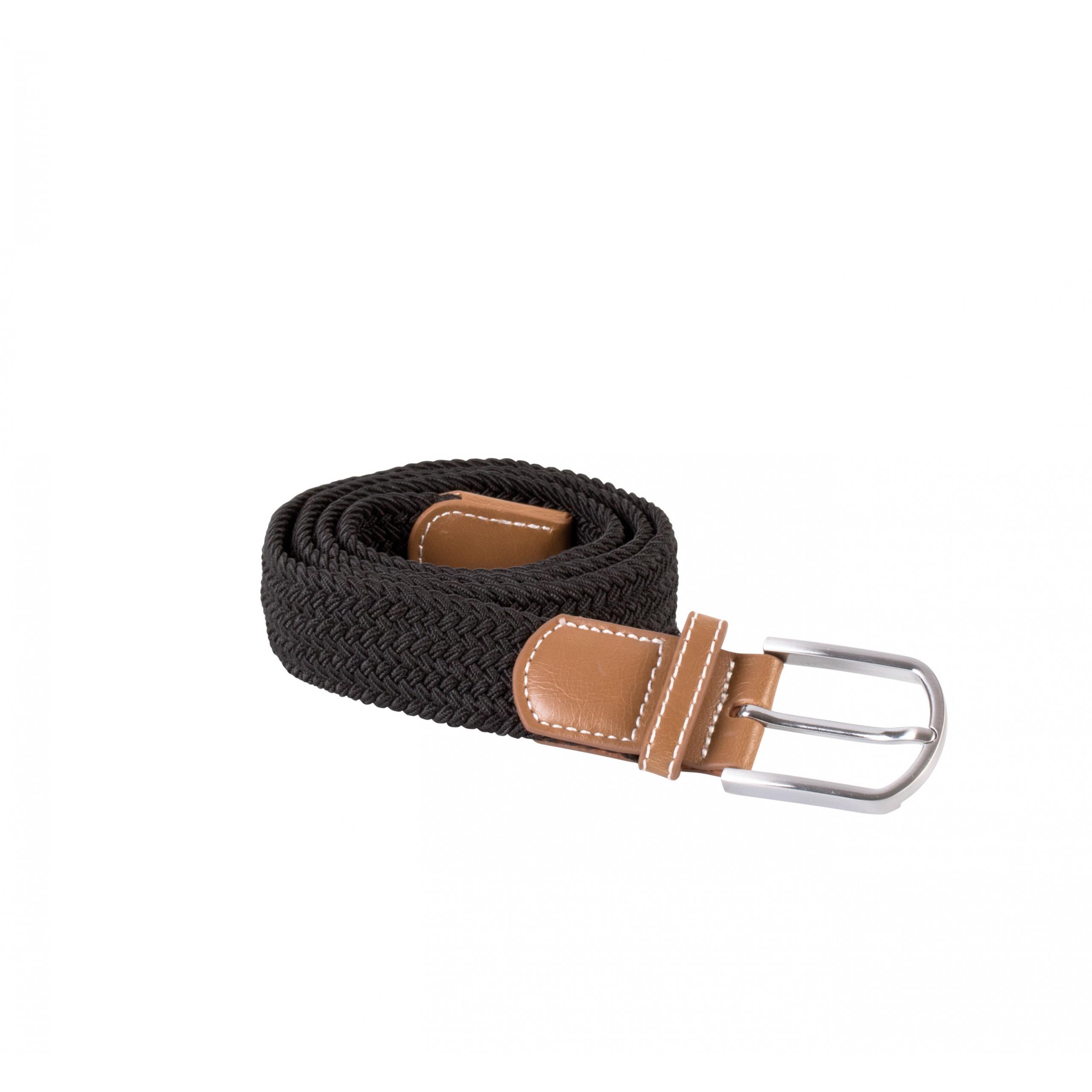 K-up - Ceinture tressée élastiquée - Black - One Size