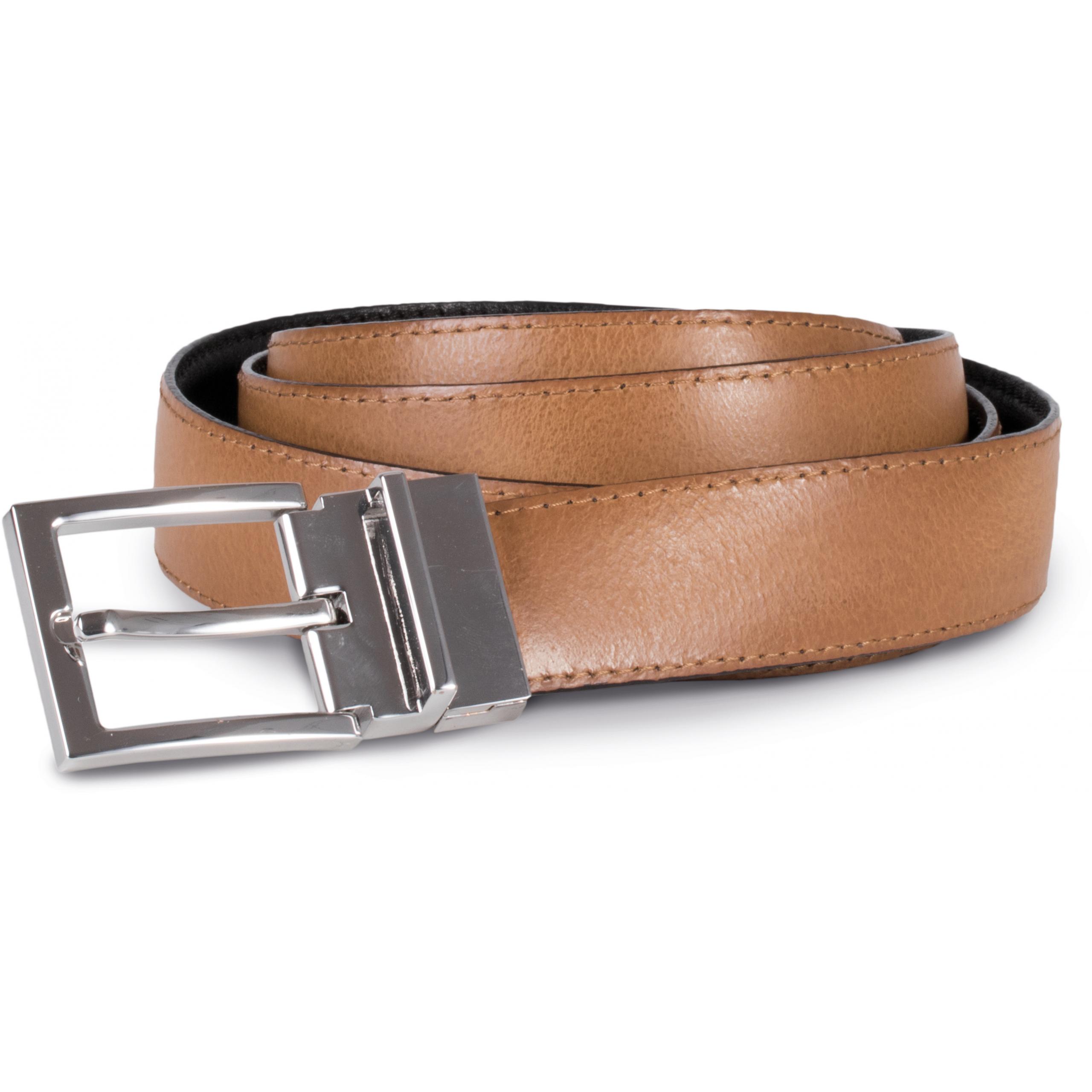 K-up - Ceinture réversible - 30 mm - Black / Cognac - One Size