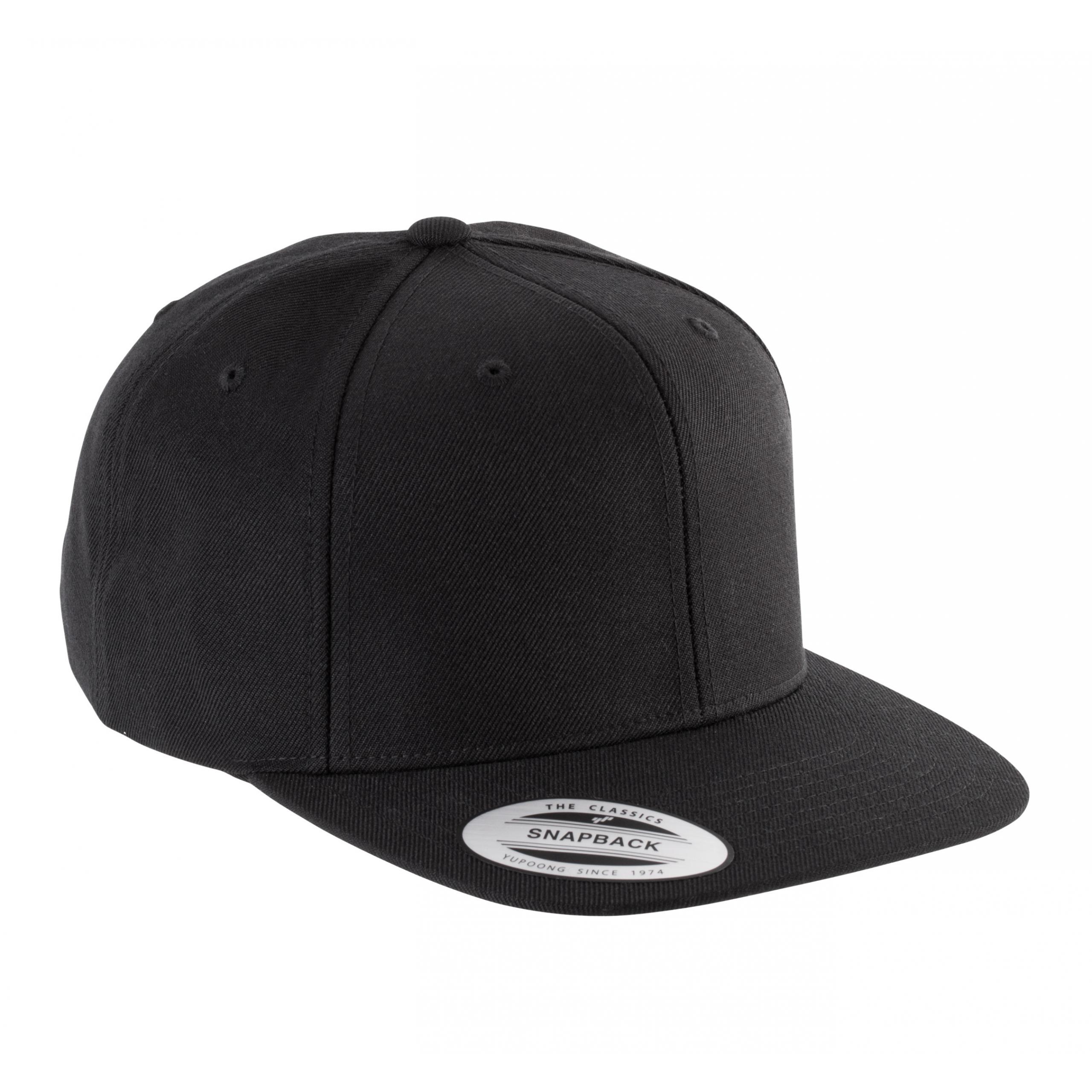 K-up - Casquette visière plate - 6 panneaux - Black - One Size