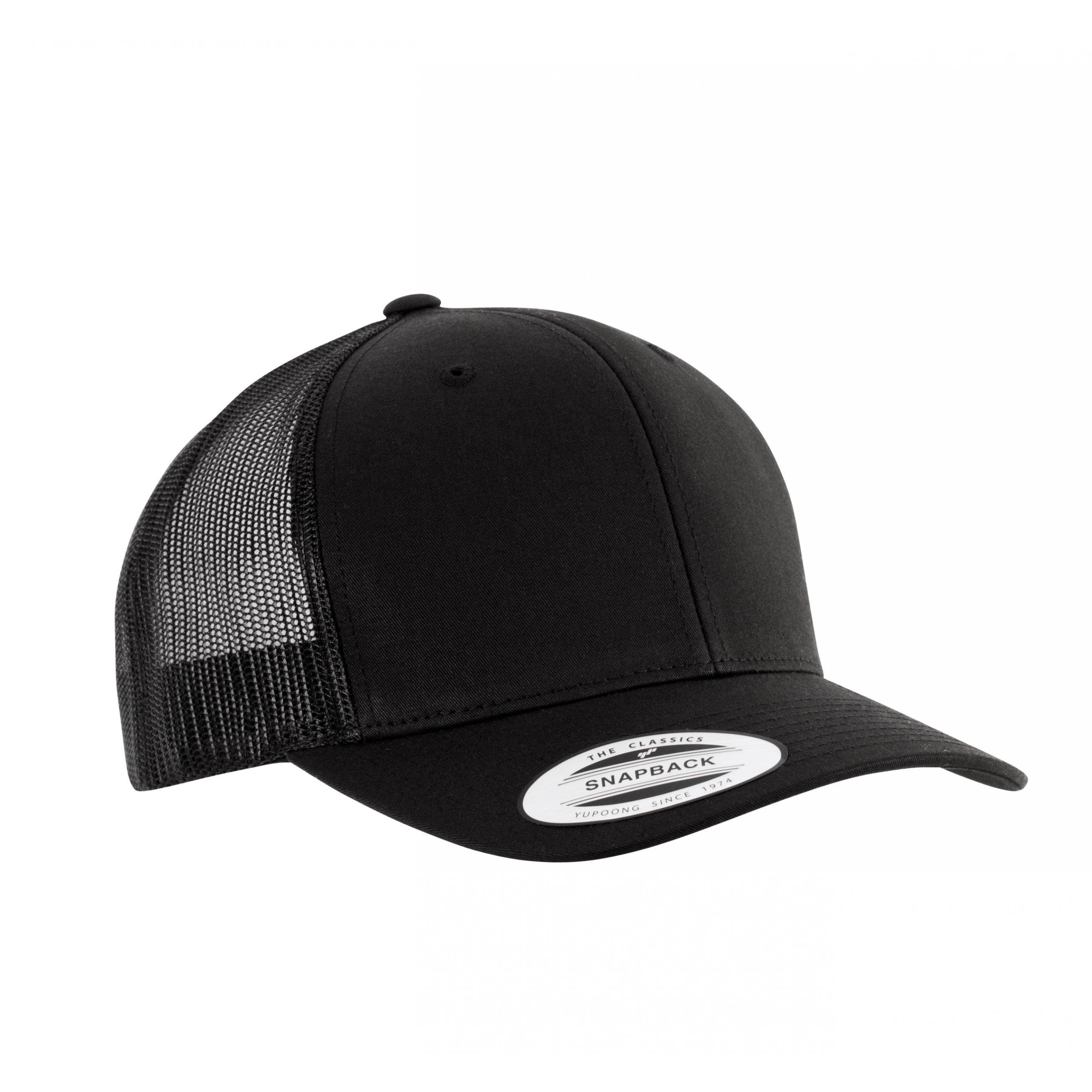 K-up - Casquette Trucker modèle rétro - 6 panneaux - Black - One Size