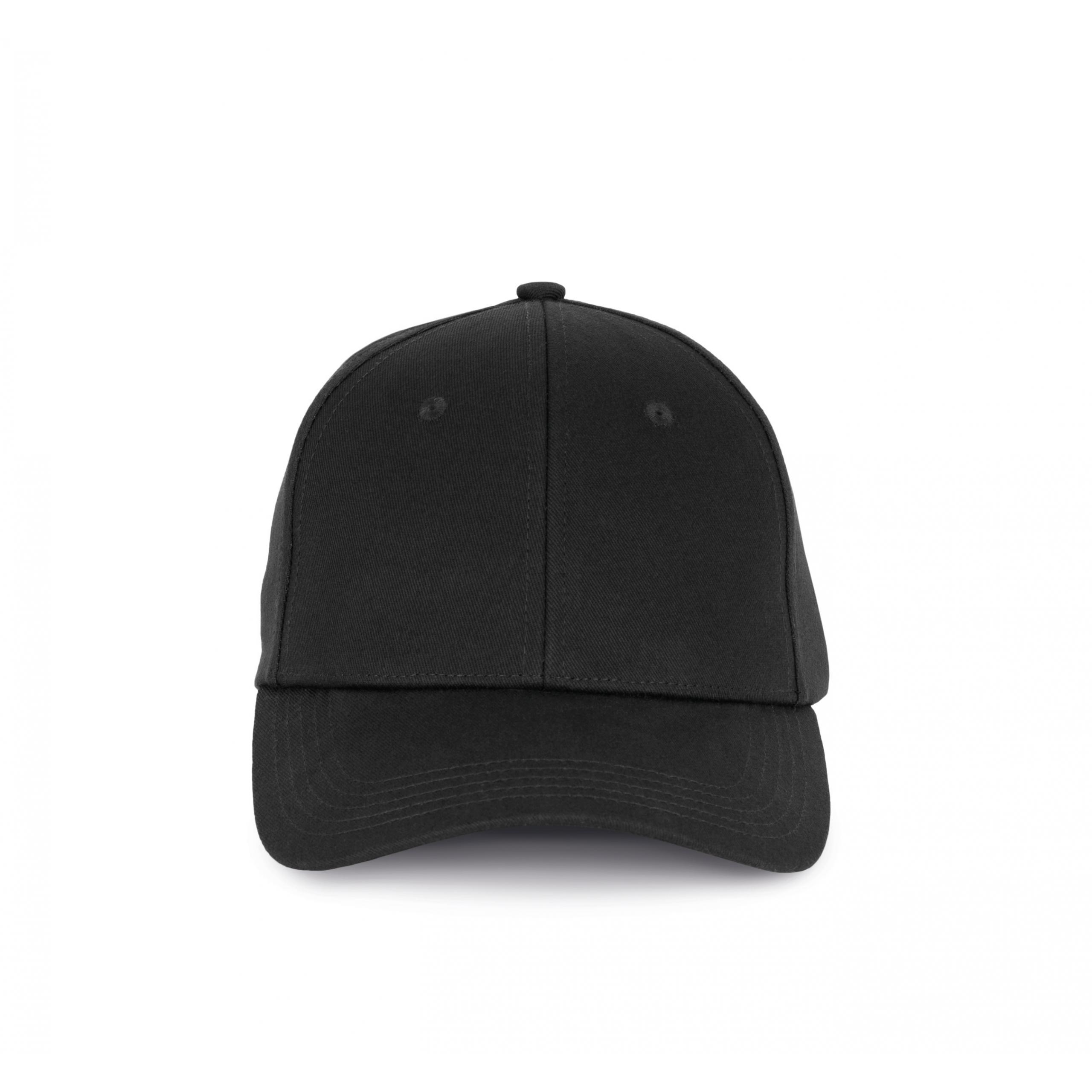 K-up - Casquette en coton recyclé - 6 panneaux - Black - One Size