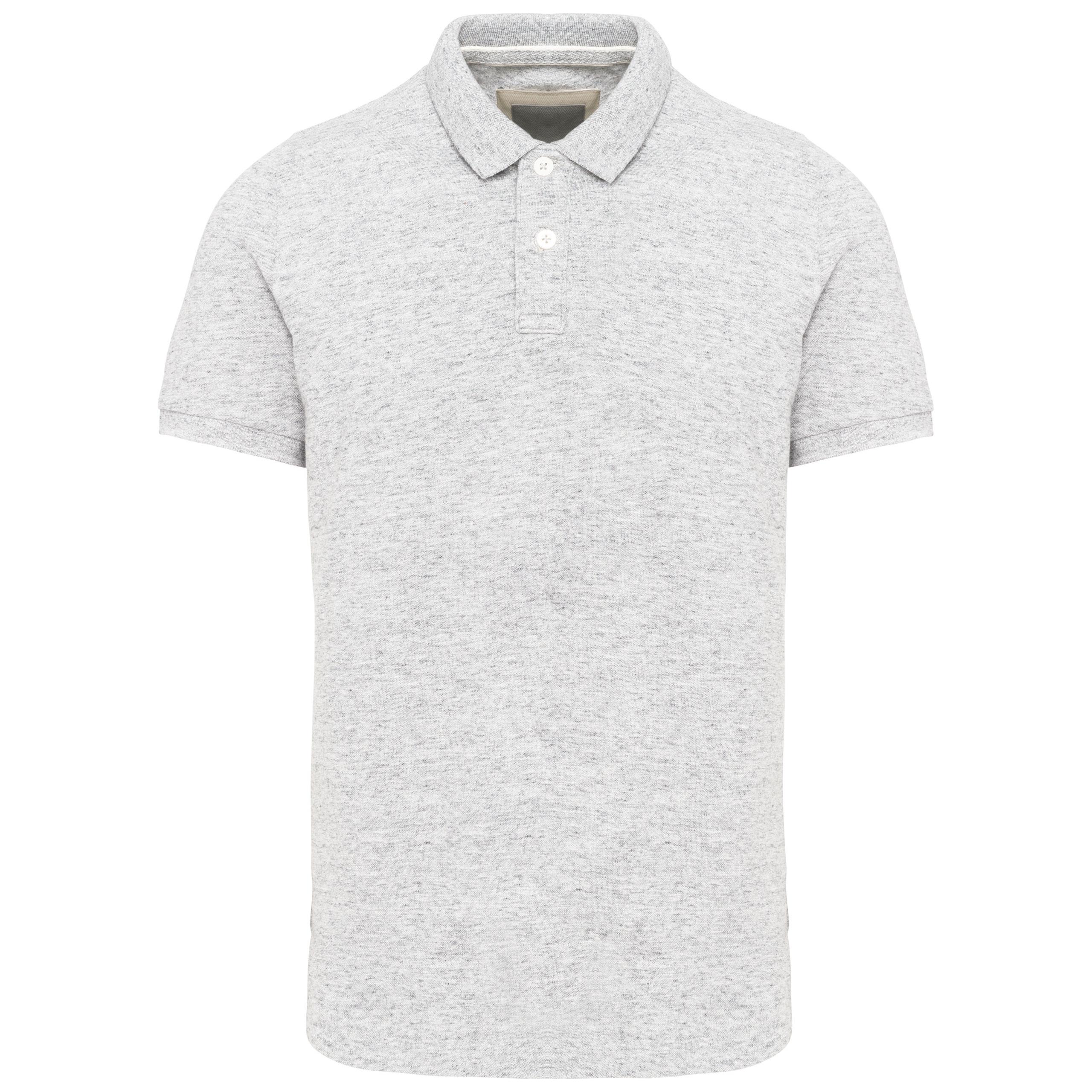 Kariban - Polo vintage manches courtes homme - Ash Heather - S