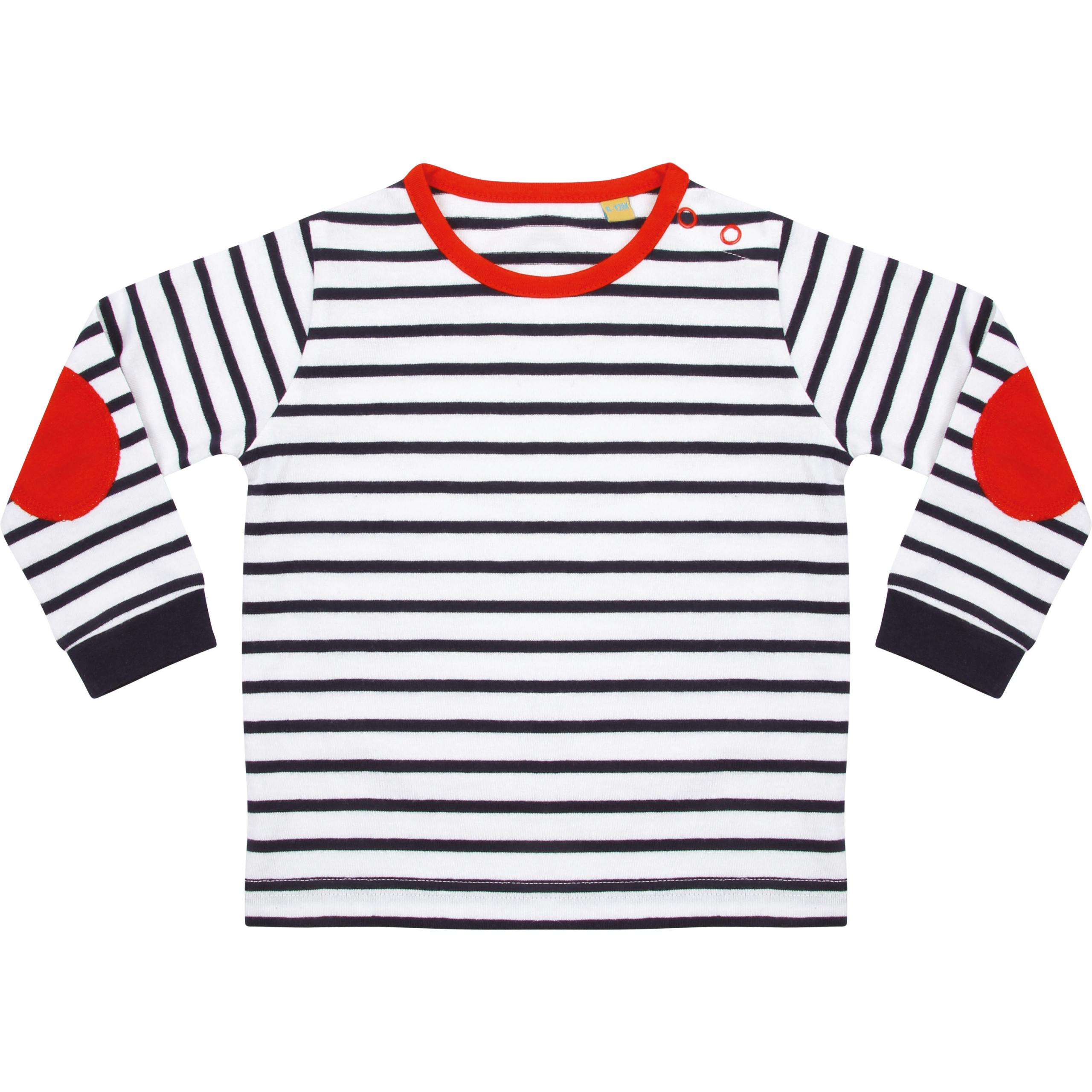 Larkwood - T-shirt manches longues à rayures - Navy / White - 0/6M