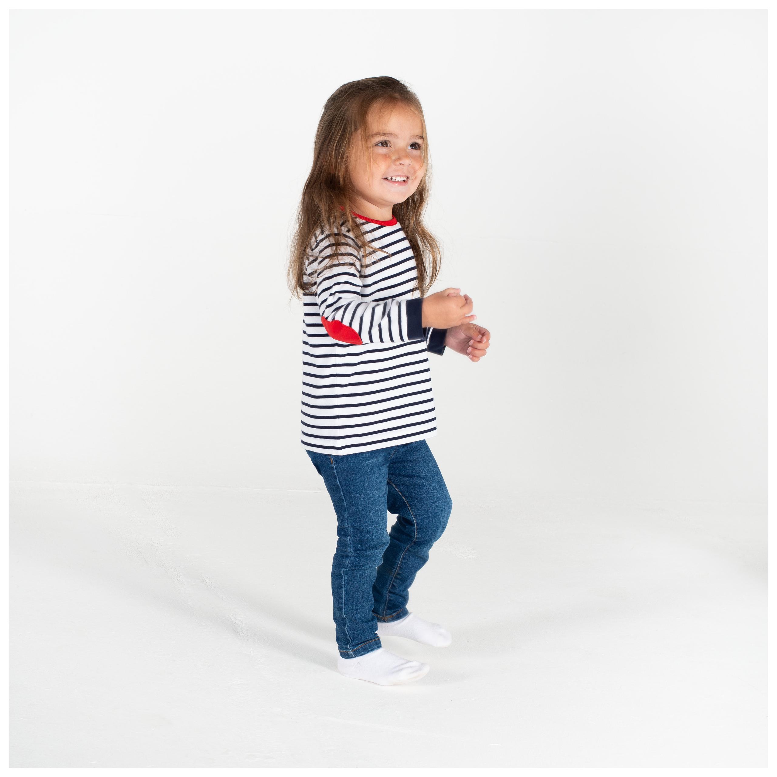 Larkwood - T-shirt manches longues à rayures - Navy / White - 0/6M