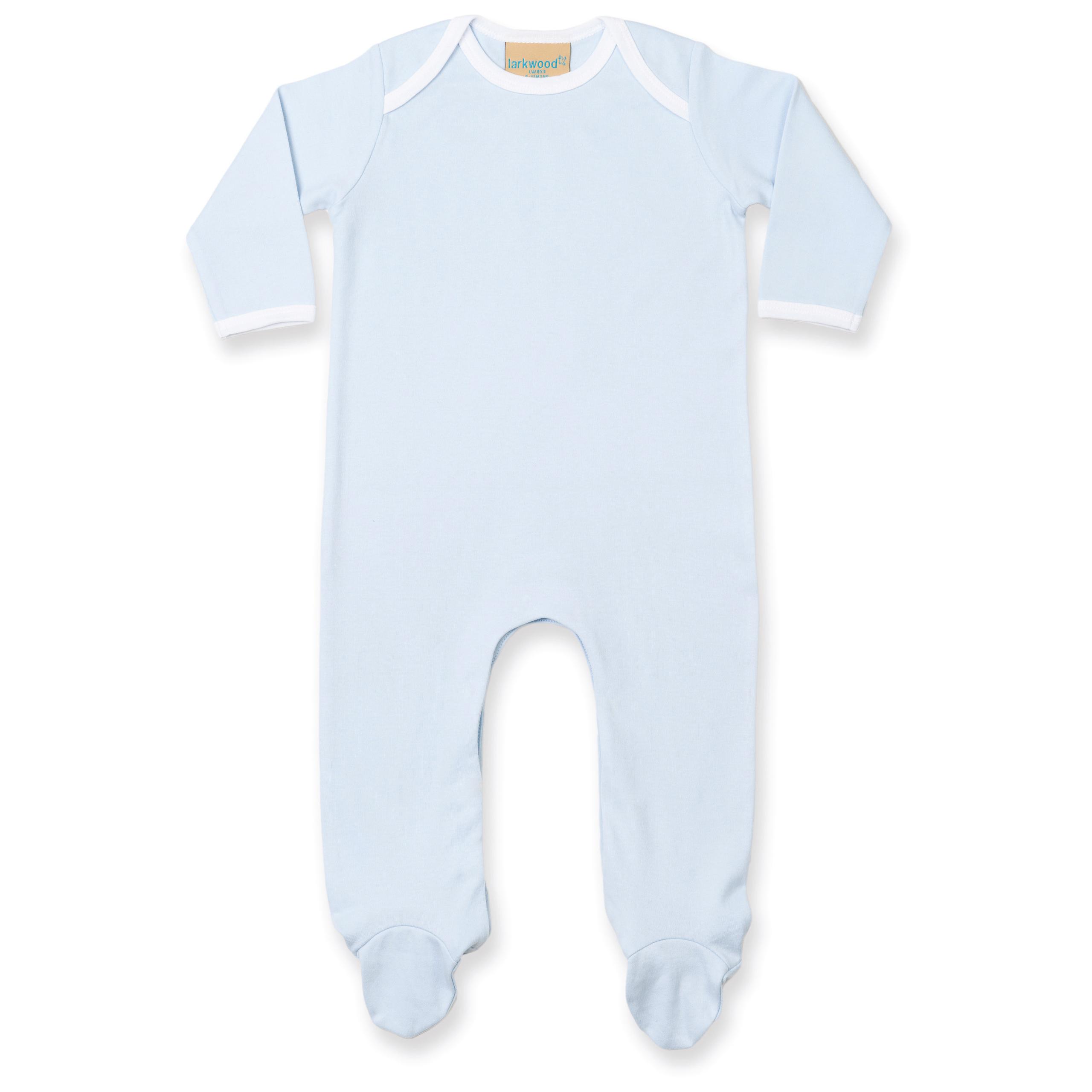 Larkwood - Pyjama Bébé - Pale Blue / White - 0/3M