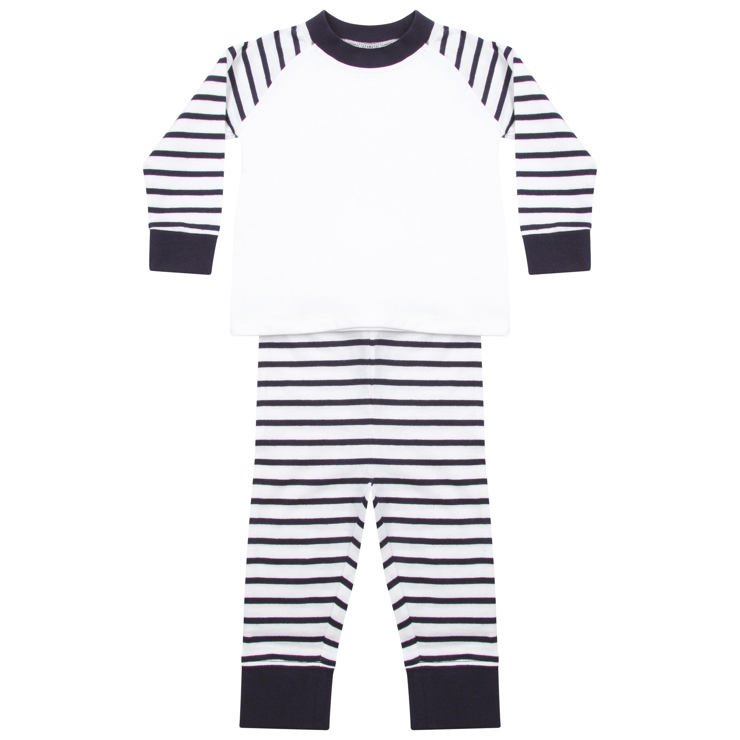 Larkwood - Pyjama à rayures - Navy / White - 0/6M