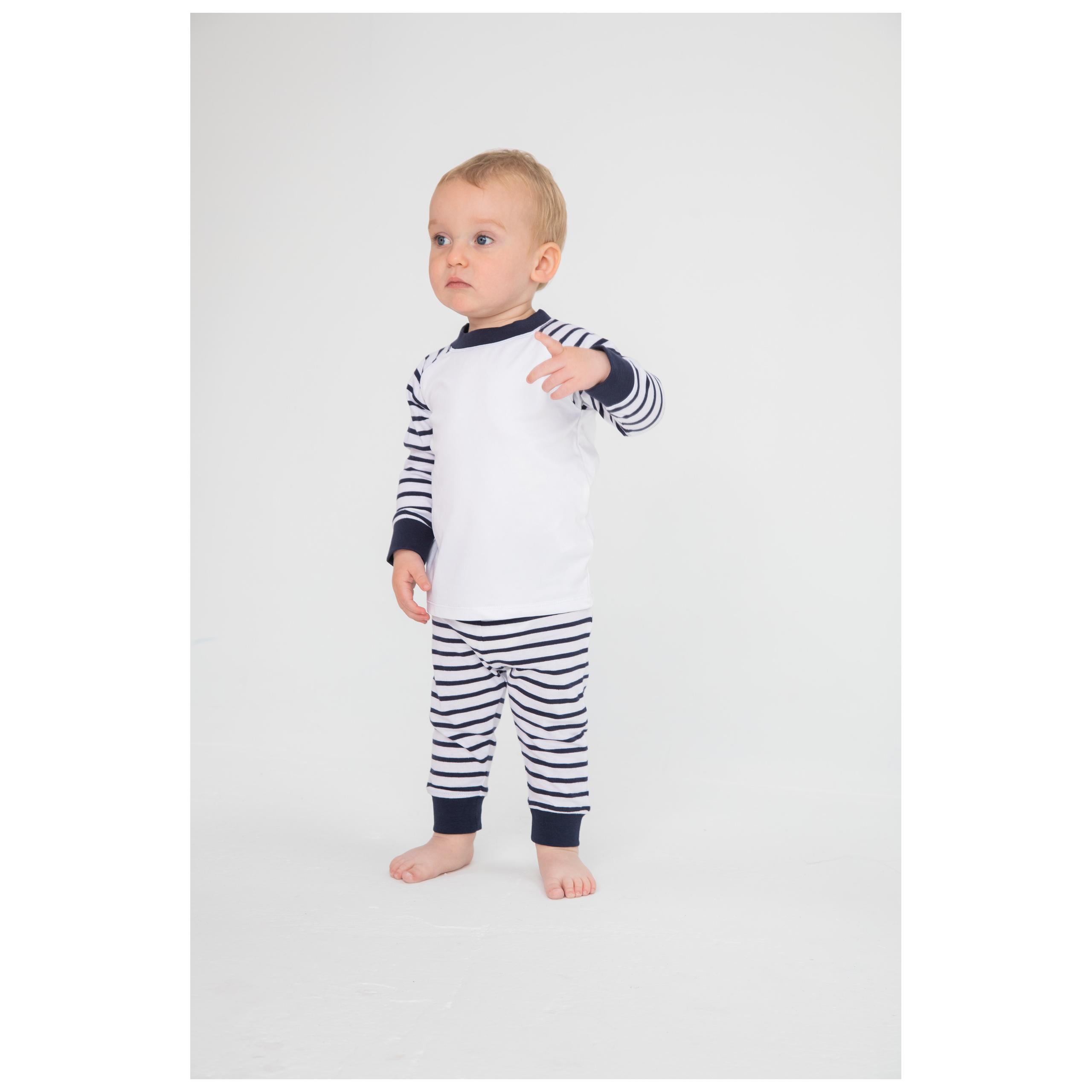 Larkwood - Pyjama à rayures - Navy / White - 0/6M