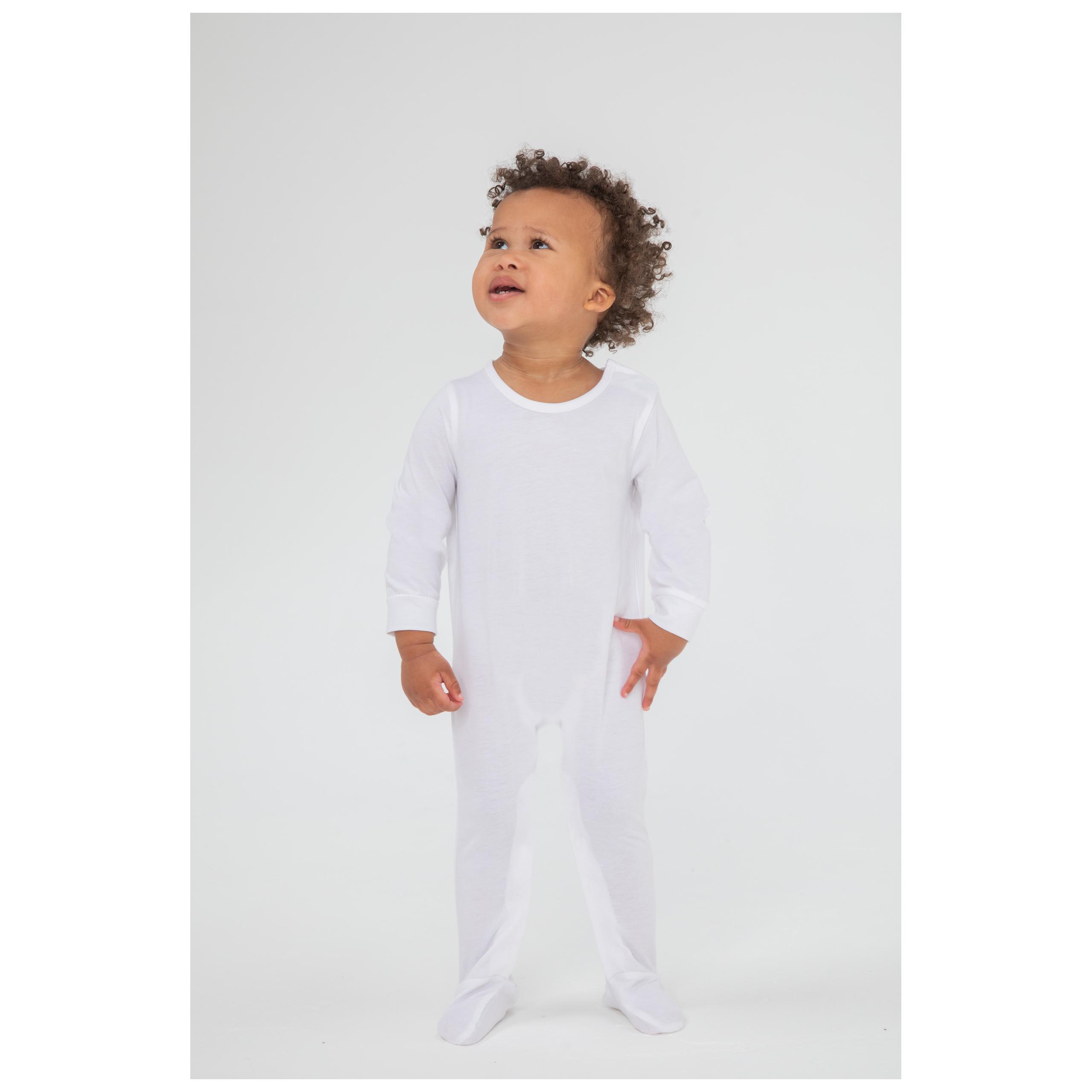 Larkwood - Pyjama manches longues coton biologique - White - 0/3M