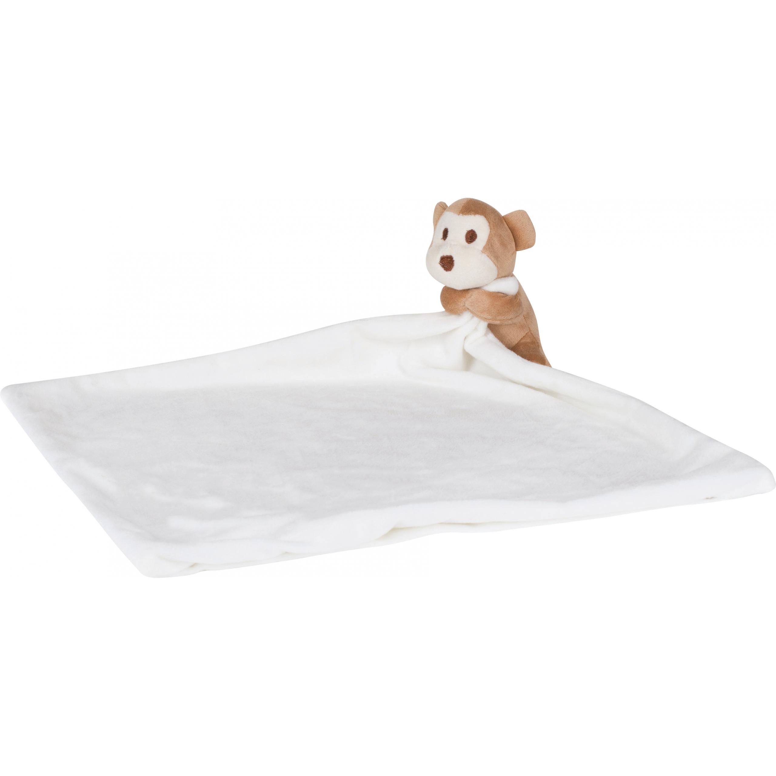 Mumbles - Doudou plat singe - Cream - One Size