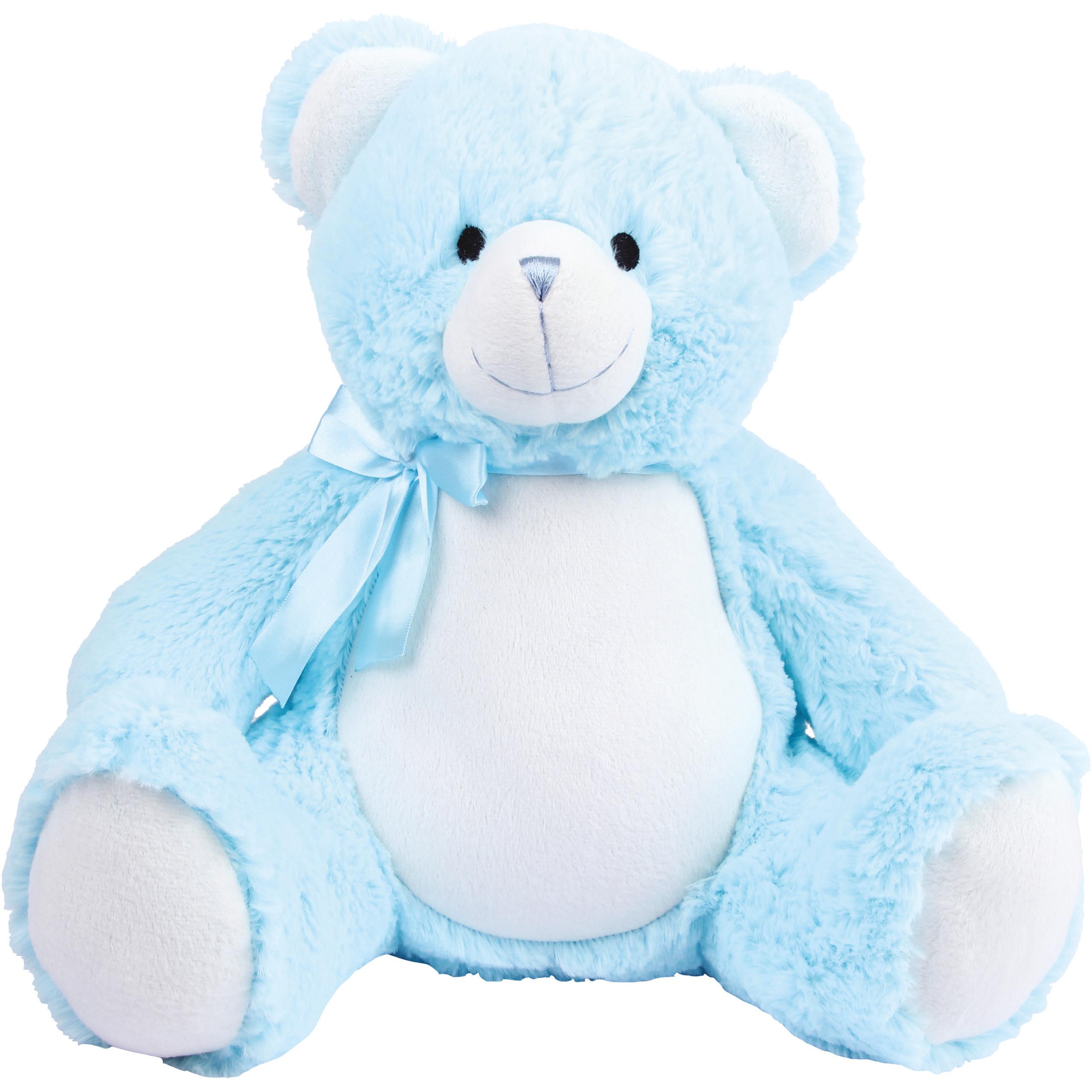 Mumbles - Peluche zippée Ourson - Baby Blue - One Size