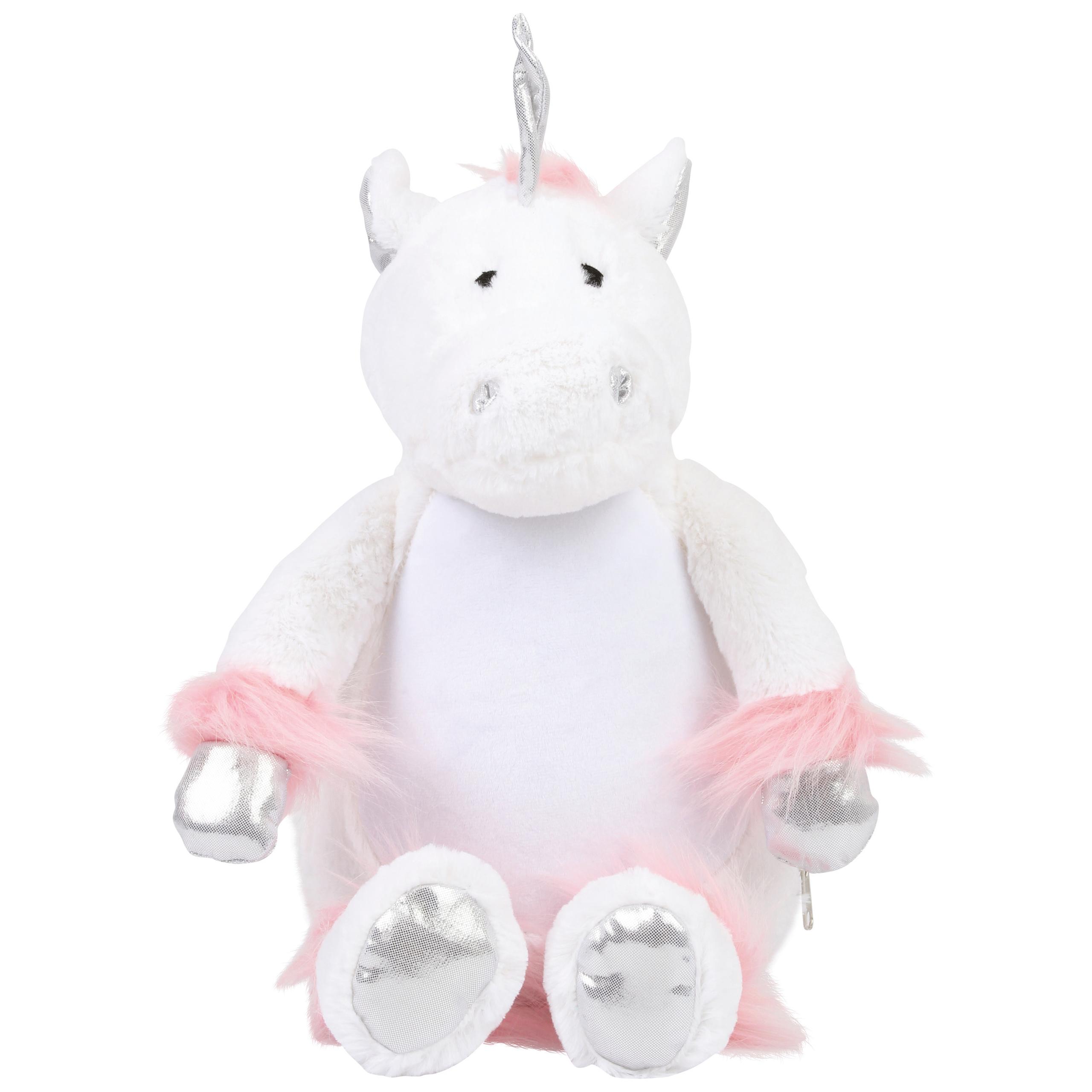 Mumbles - Peluche zippée Licorne - White / Pink - One Size