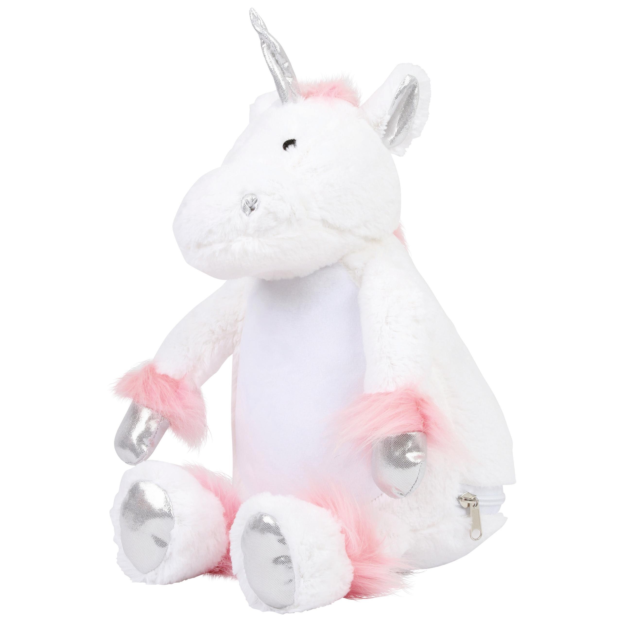 Mumbles - Peluche zippée Licorne - White / Pink - One Size