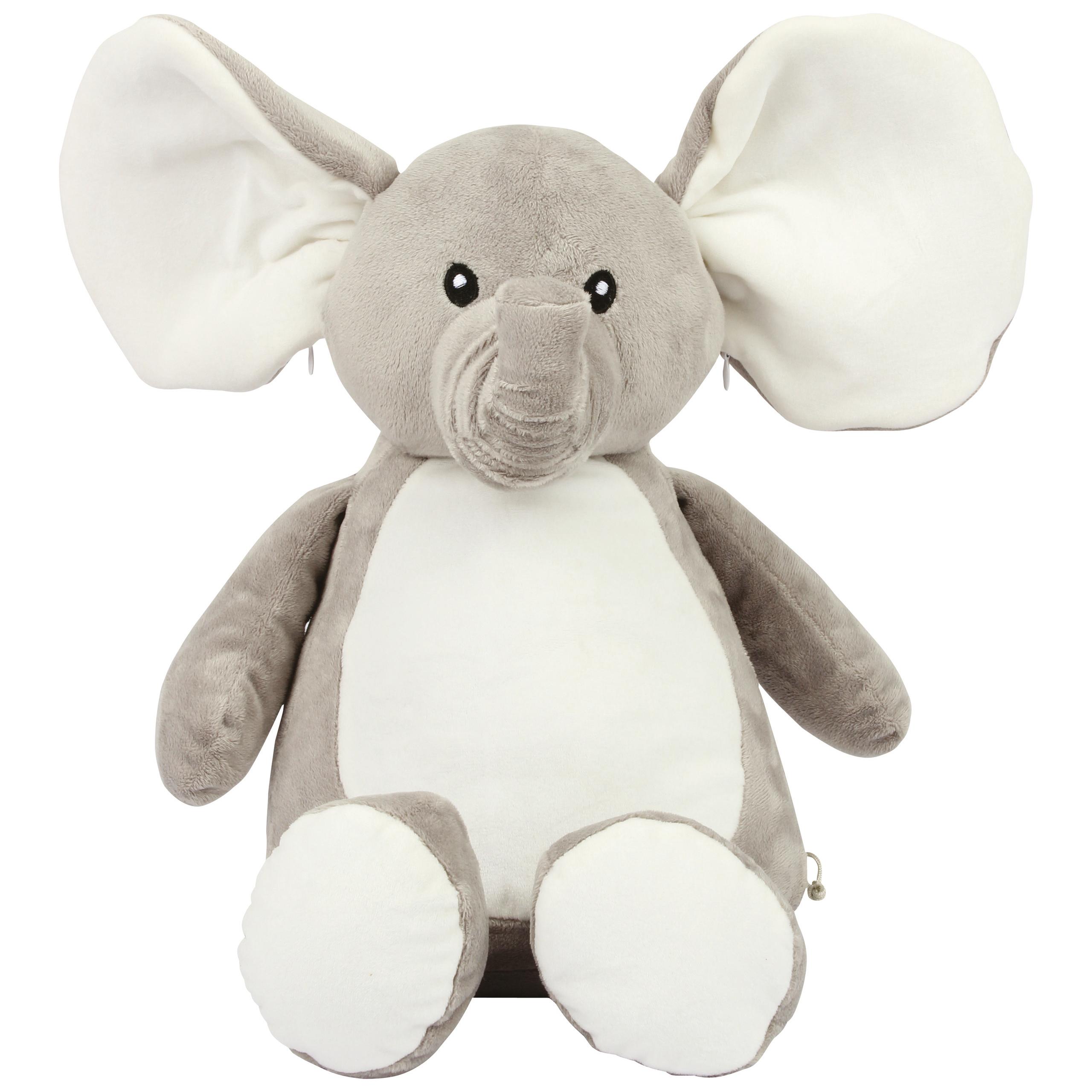 Mumbles - Peluche zippée Éléphant - Grey - One Size