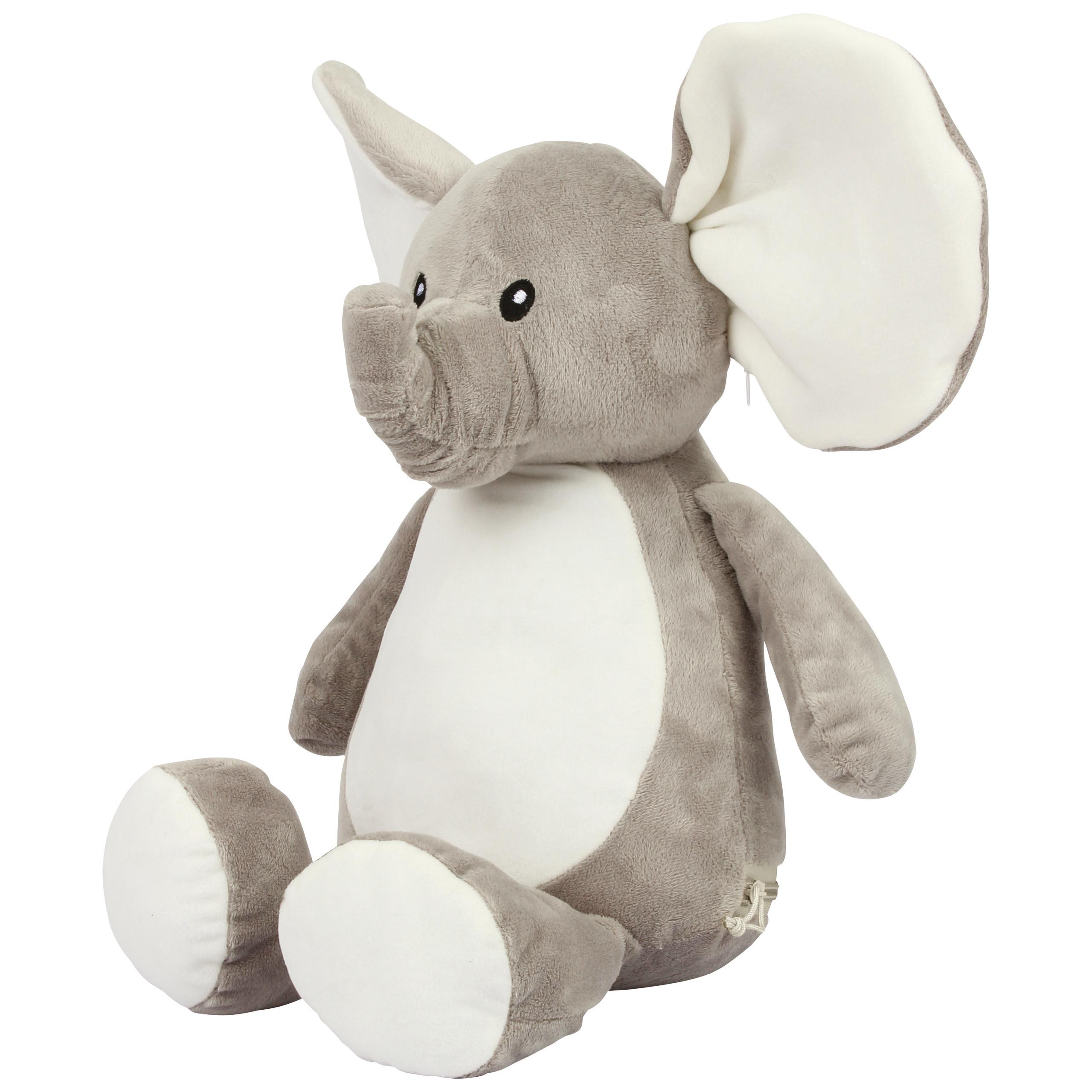 Mumbles - Peluche zippée Éléphant - Grey - One Size