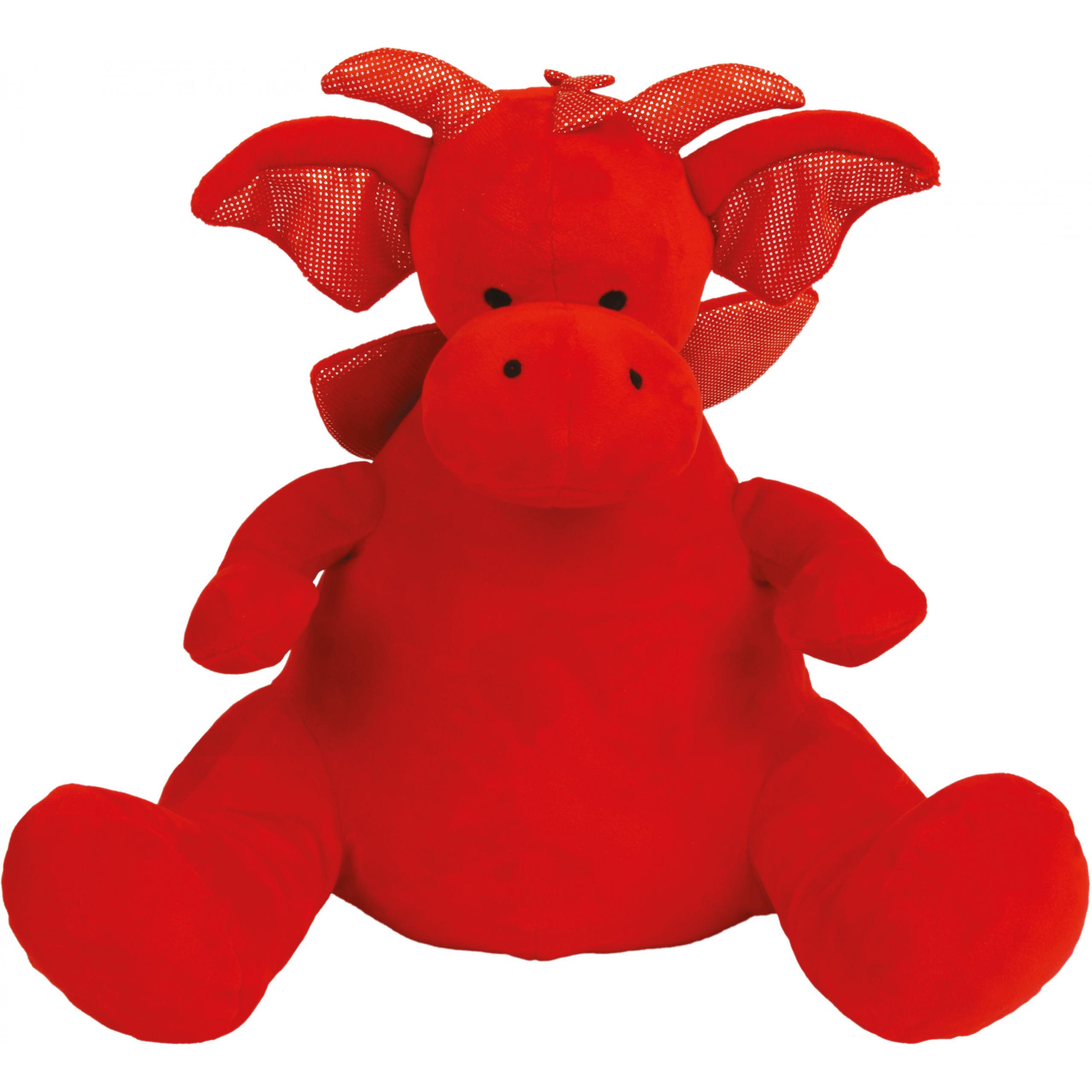 Mumbles - Peluche zippée Dragon - Red - One Size