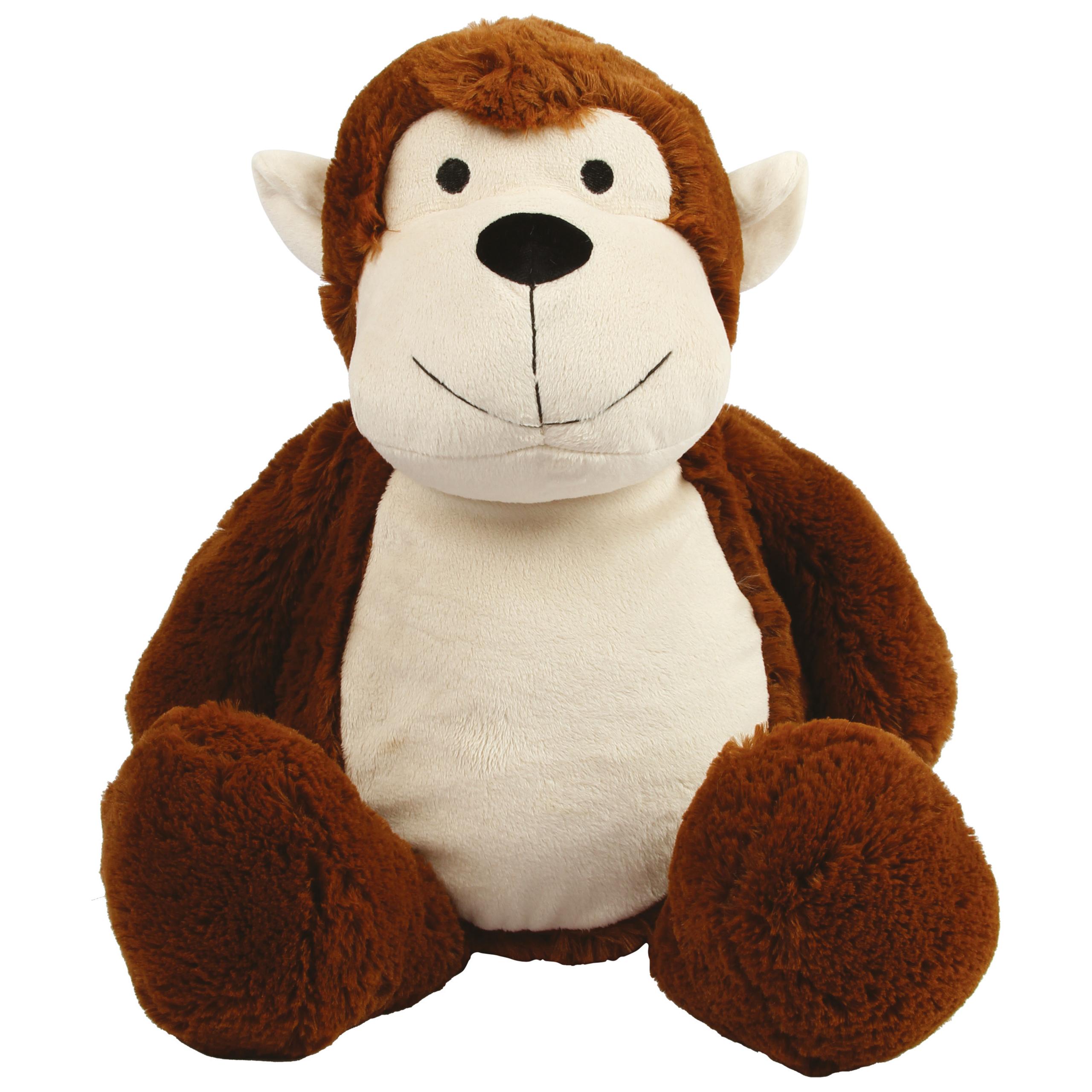 Mumbles - Peluche zippée Singe - Brown - One Size