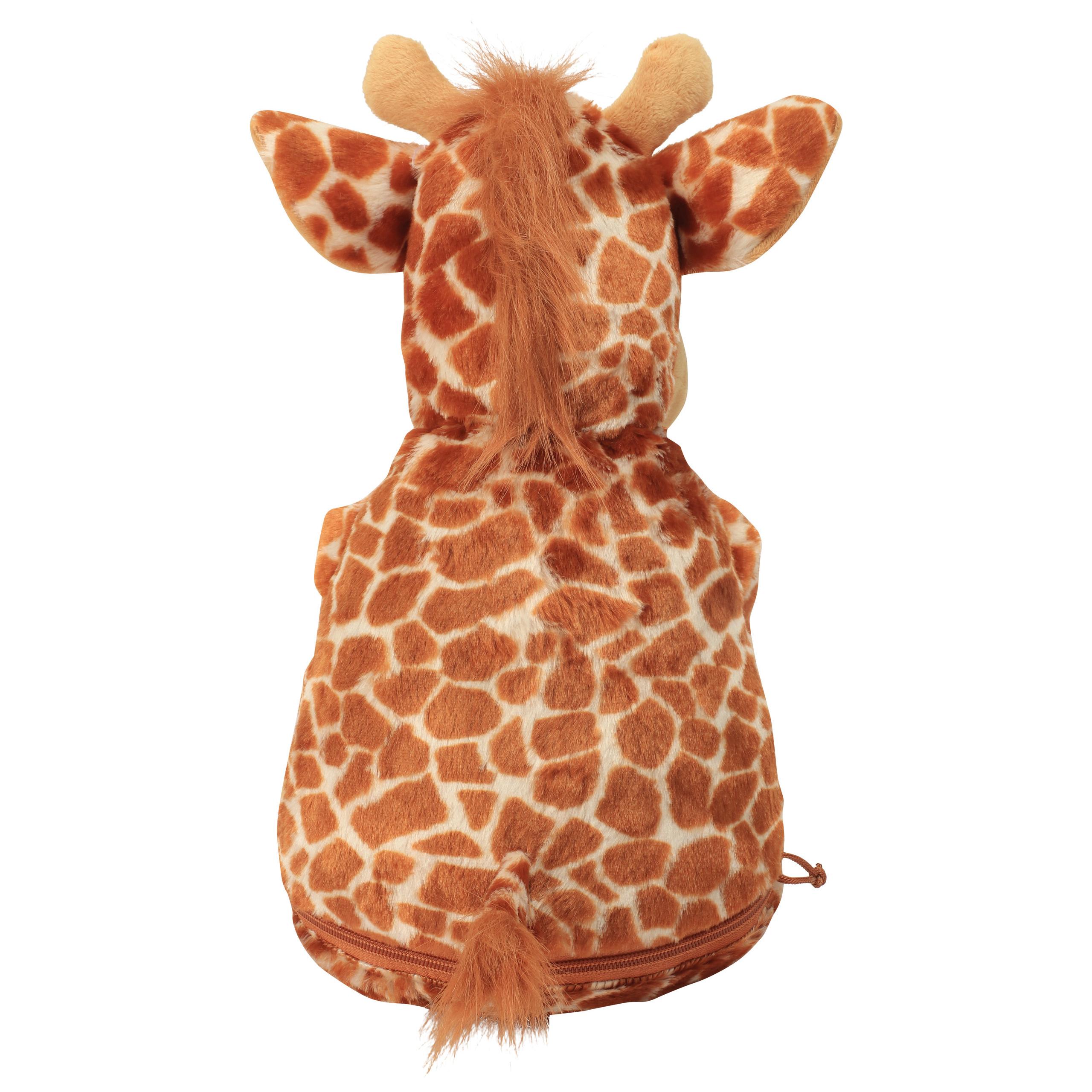 Mumbles - Peluche zippée Giraffe - Brown - One Size