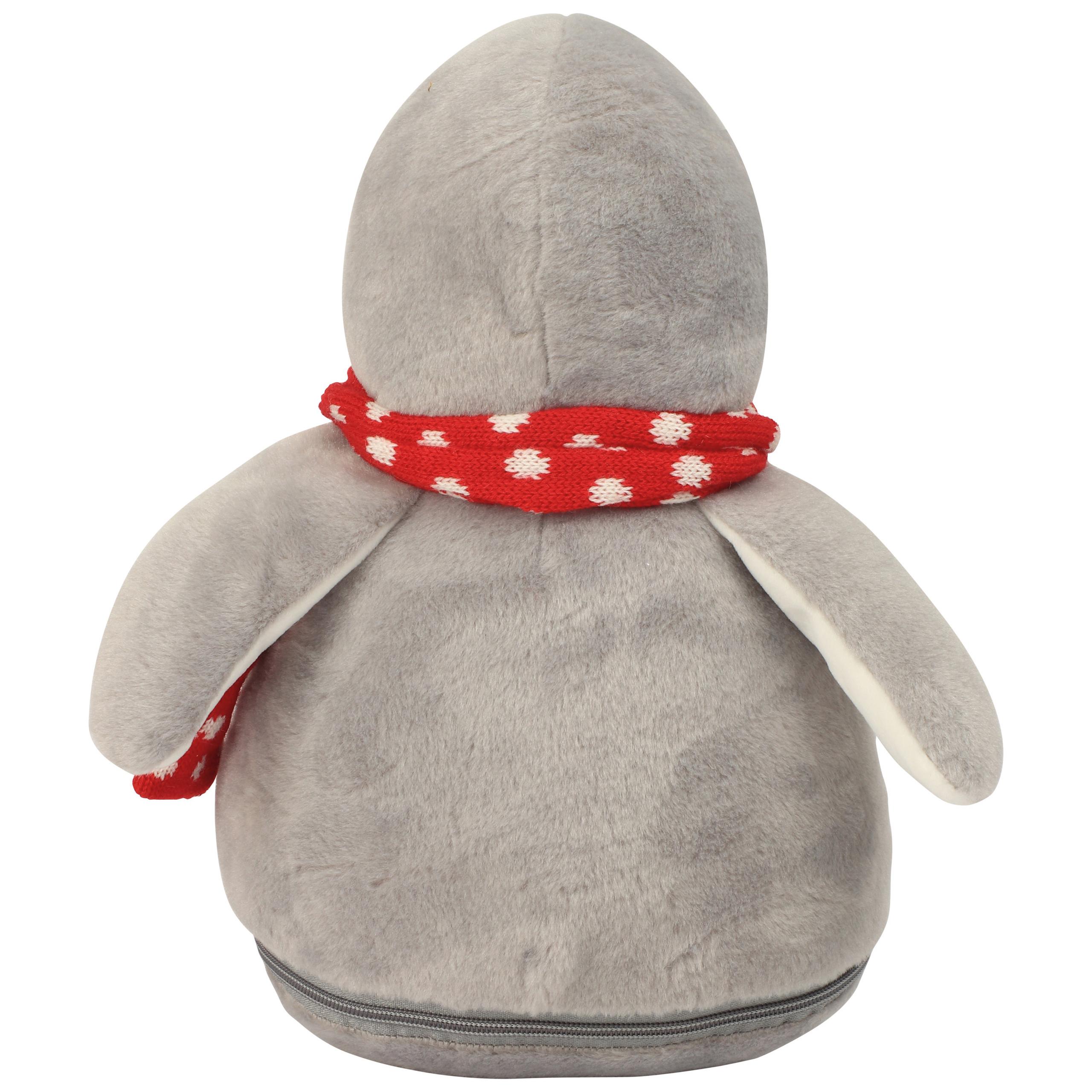 Mumbles - Peluche zippée Manchot - Grey / White - One Size