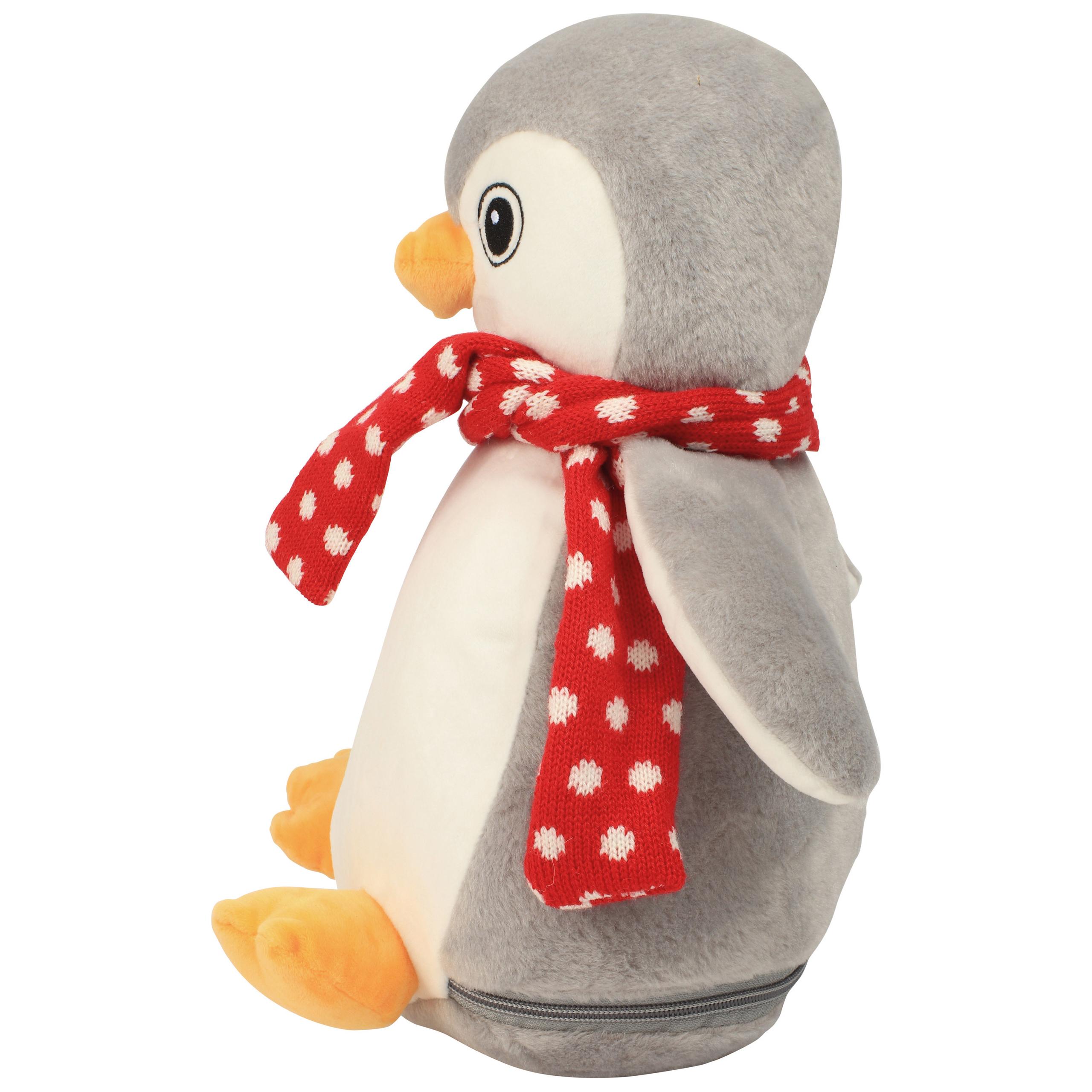 Mumbles - Peluche zippée Manchot - Grey / White - One Size