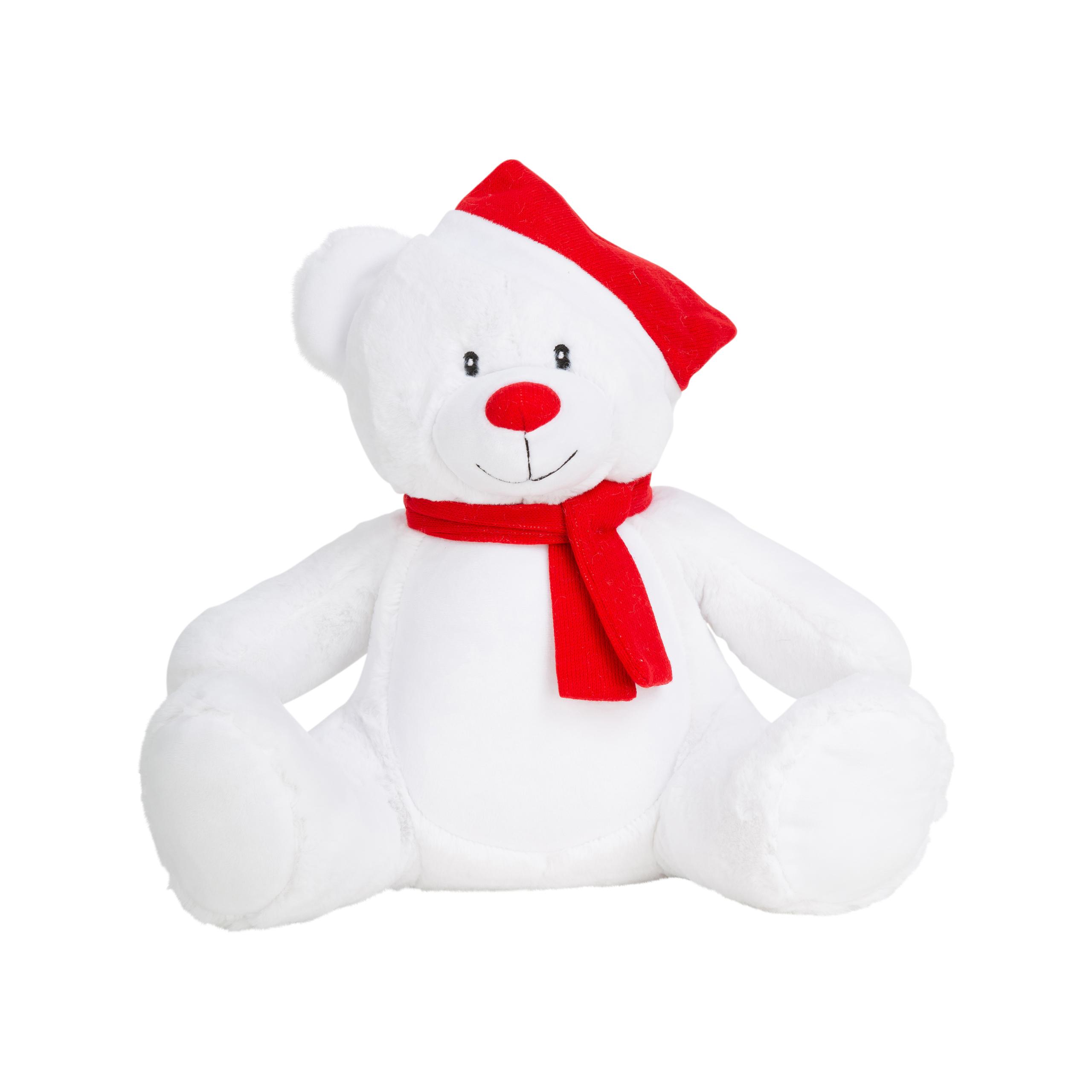 Mumbles - Peluche zippée ours de Noël - White / Red - One Size