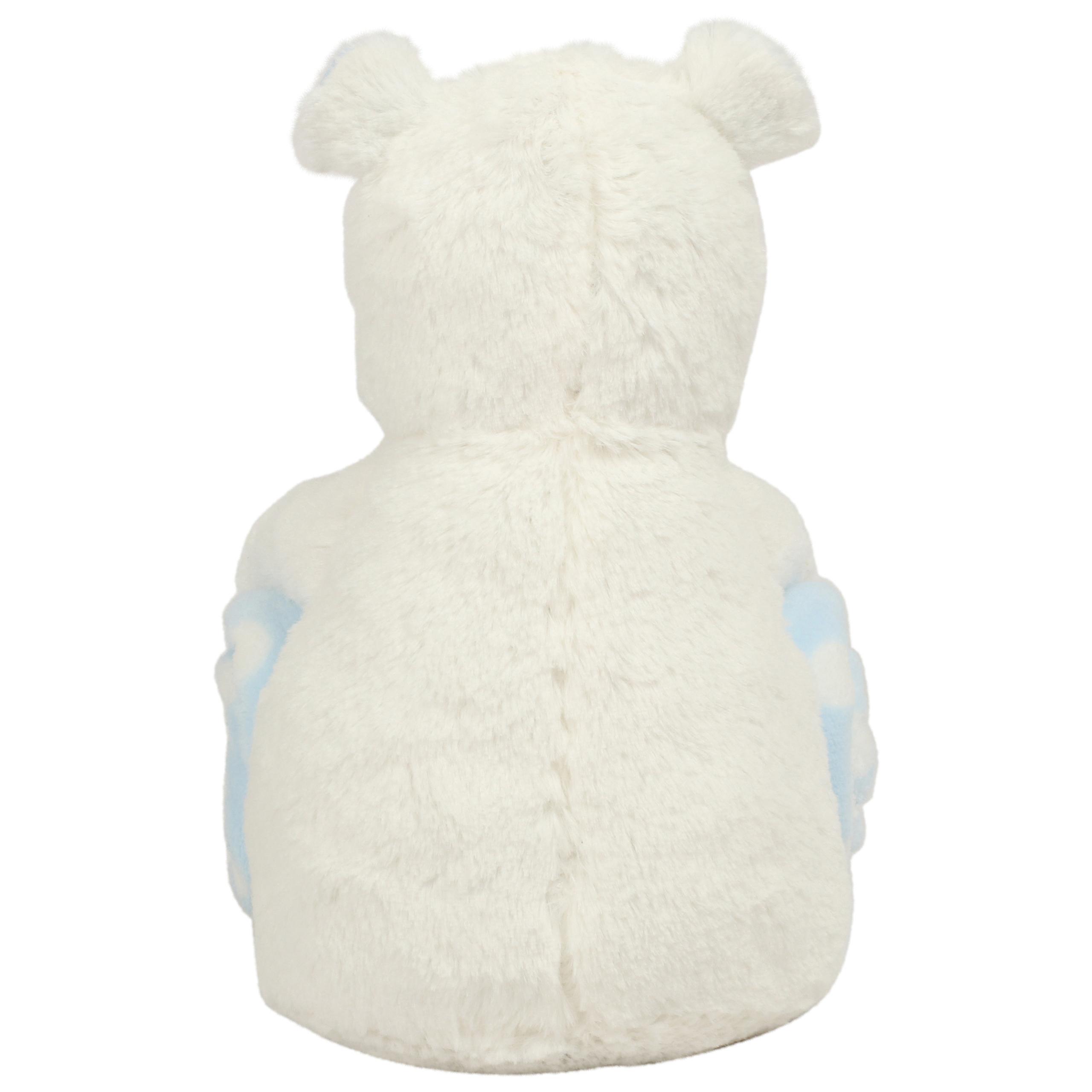 Mumbles - Peluche hippopotame avec couverture - White / Blue - One Size