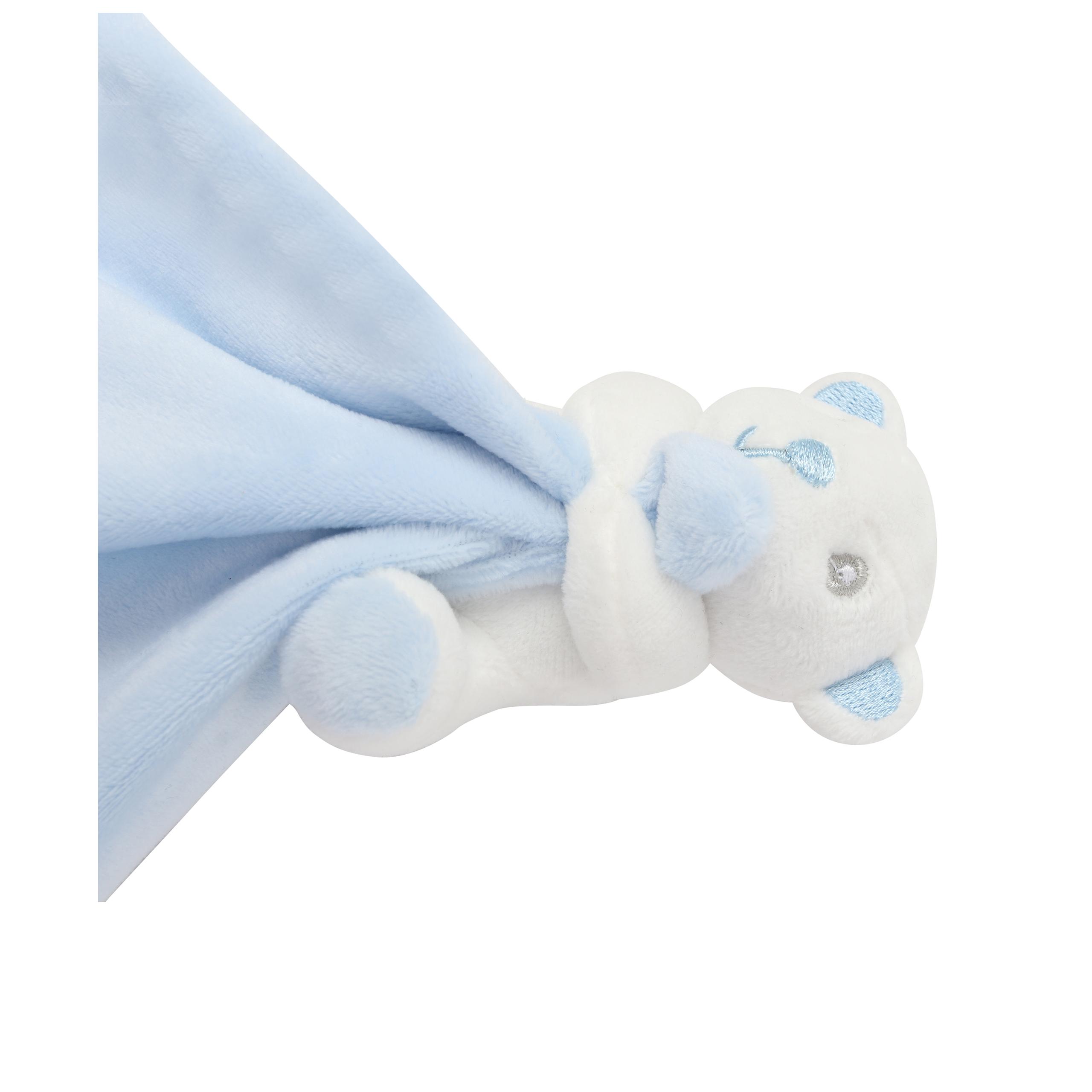 Mumbles - DOUDOU PLAT ANIMAL - Blue Bear - One Size