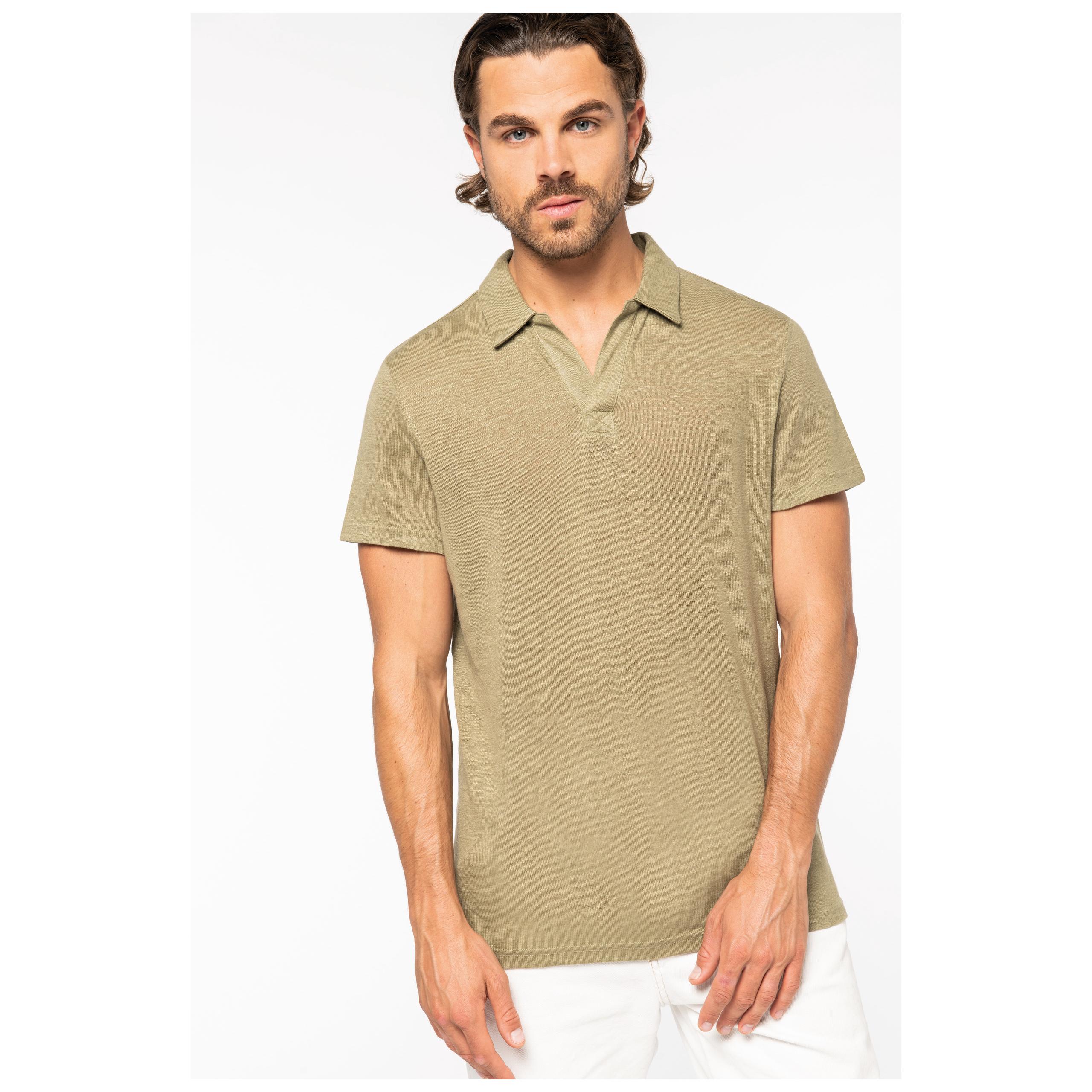 Native Spirit - Polo en lin homme - 190g - Ivory - S