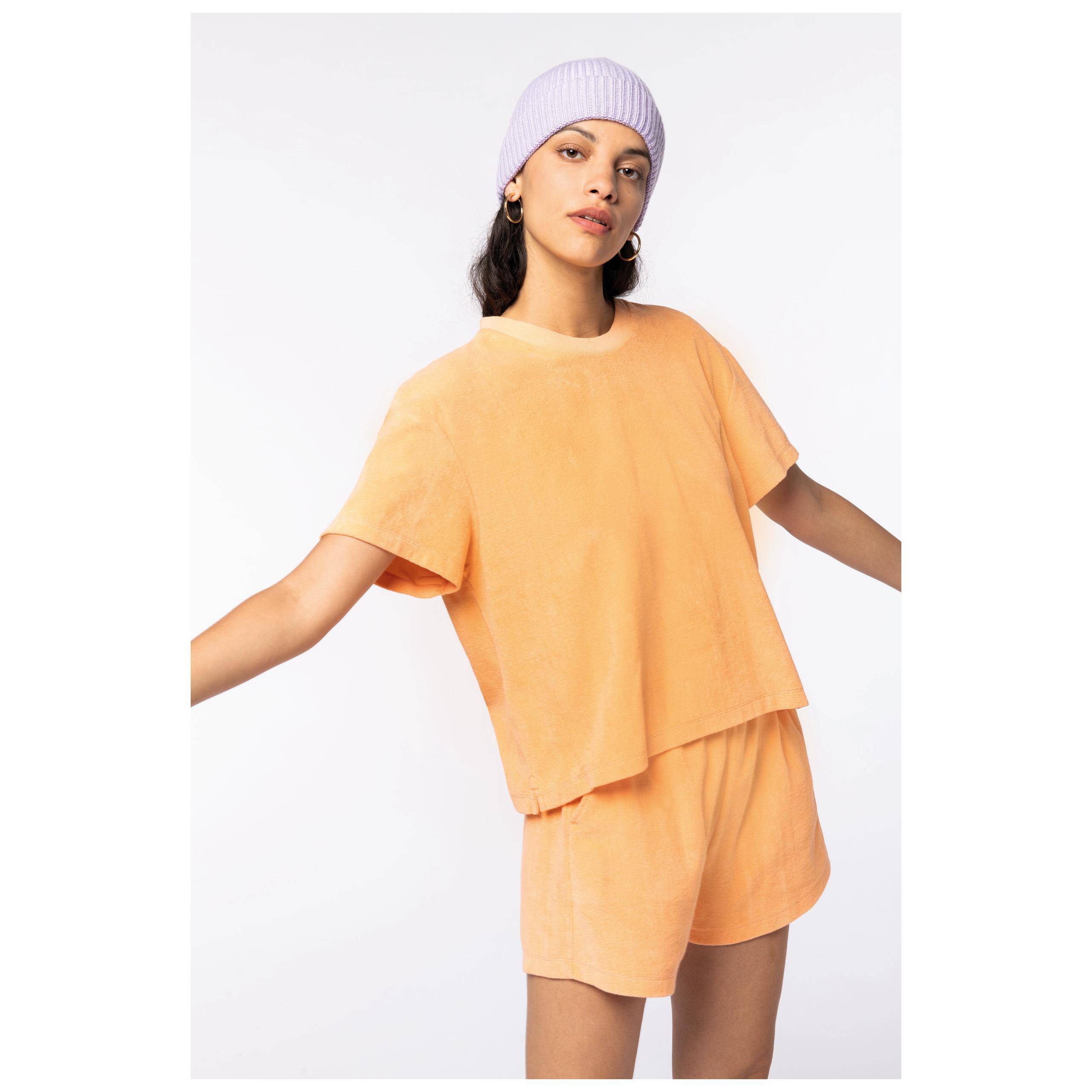 Native Spirit - T-shirt Towel Terry femme - Apricot - XS