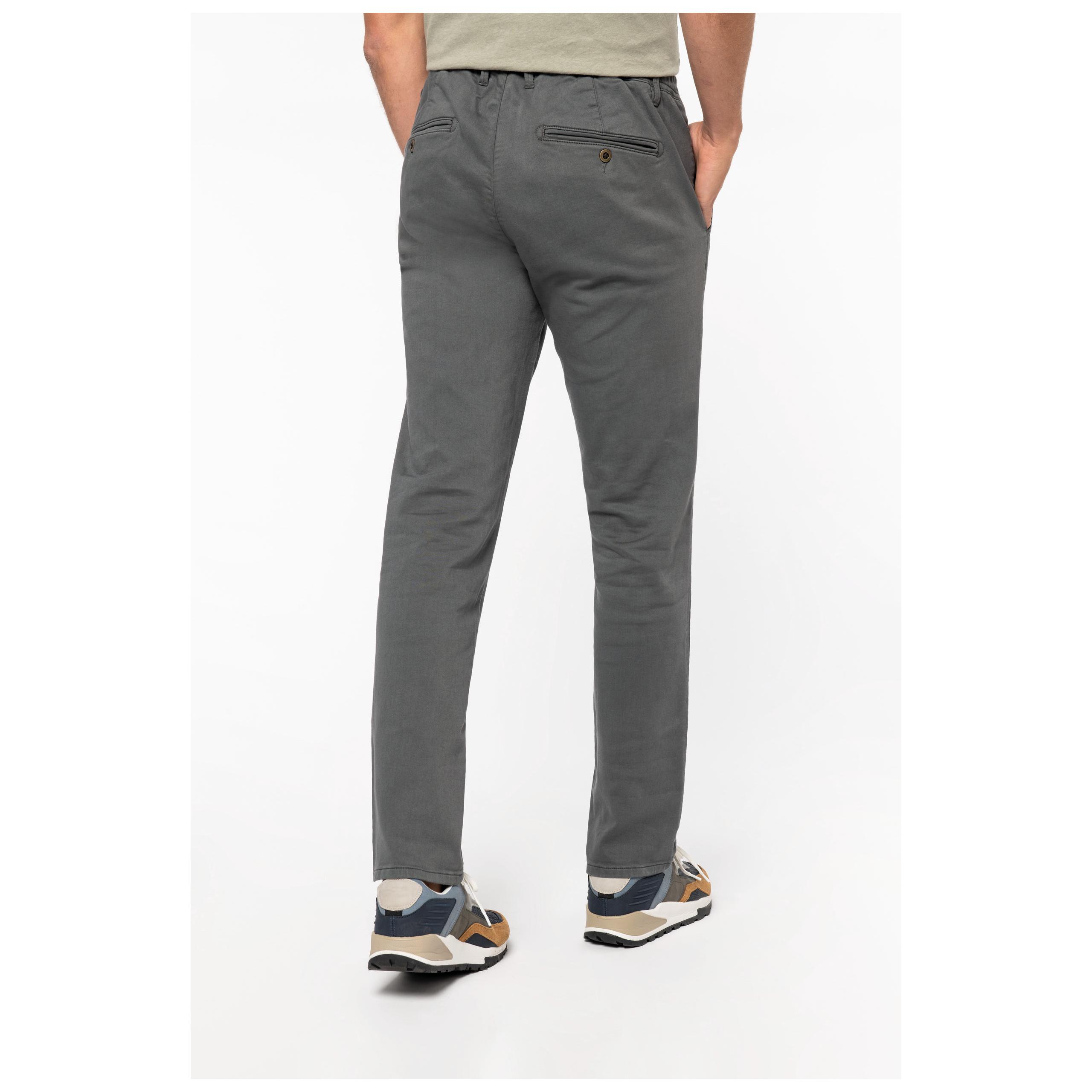 Native Spirit - Chino French Terry homme  - 350g - Washed Iron grey - S