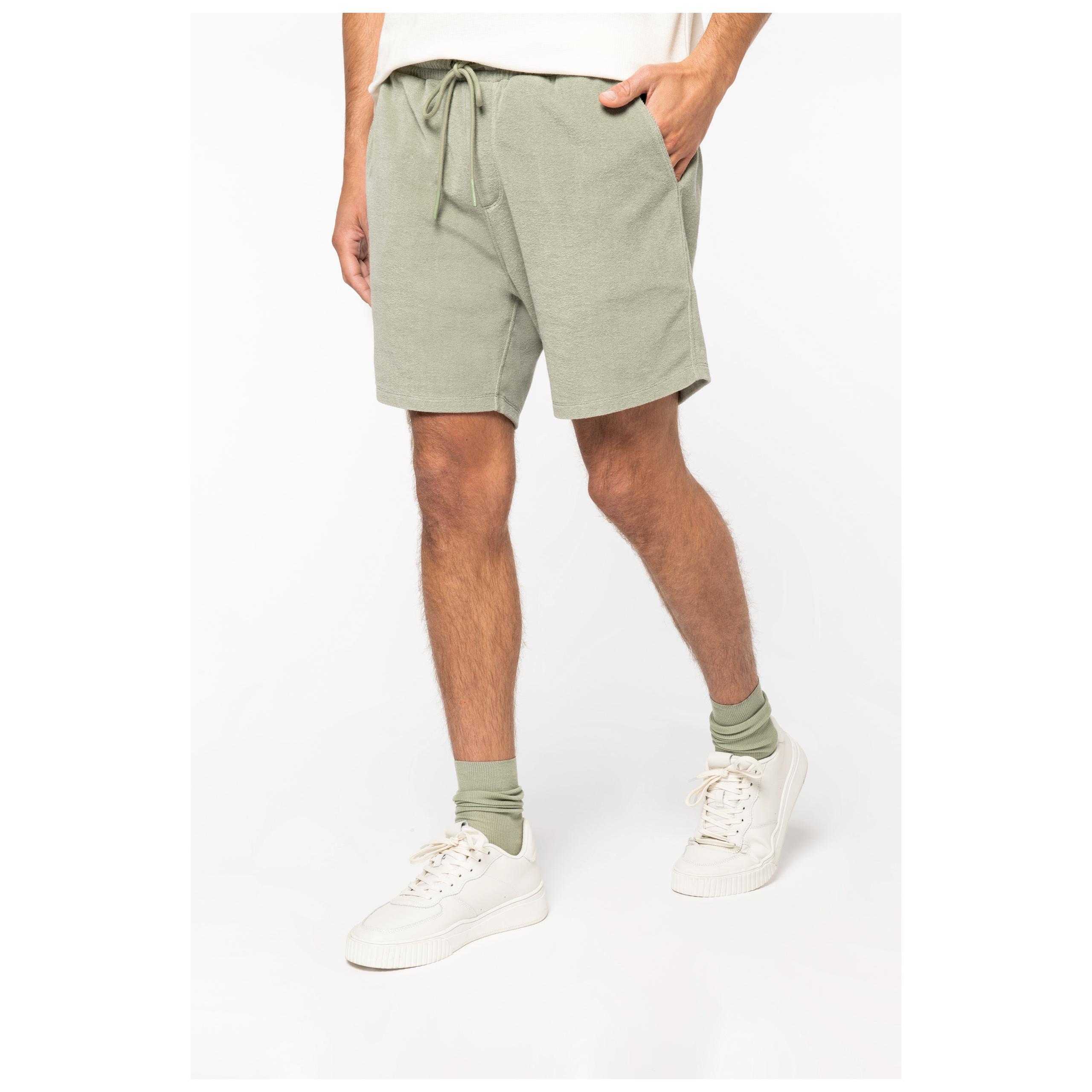 Native Spirit - Short Towel Terry homme - 210g - Almond Green - S