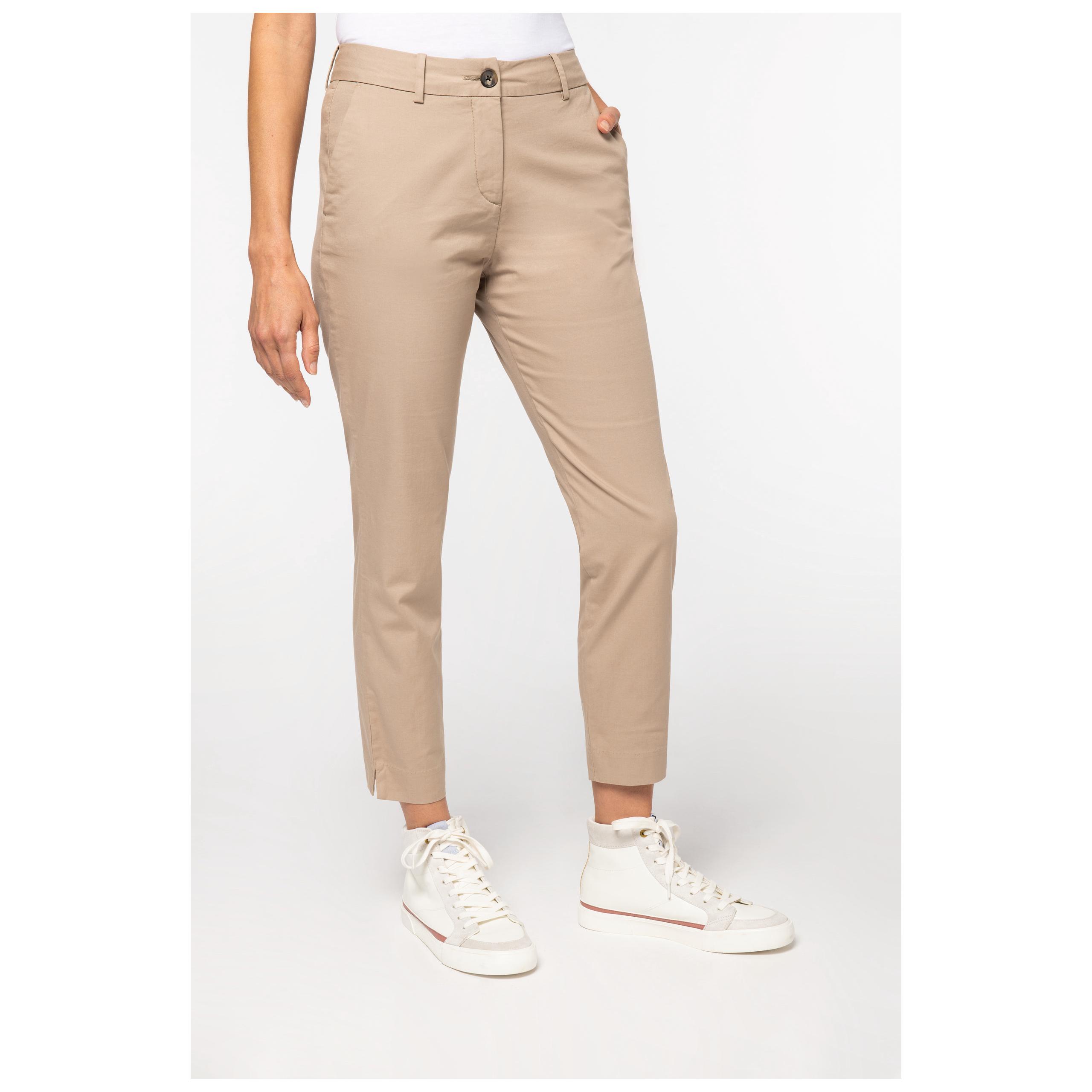 Native Spirit - Pantalon chino 7/8 femme - 235g - Almond Green - 34 FR