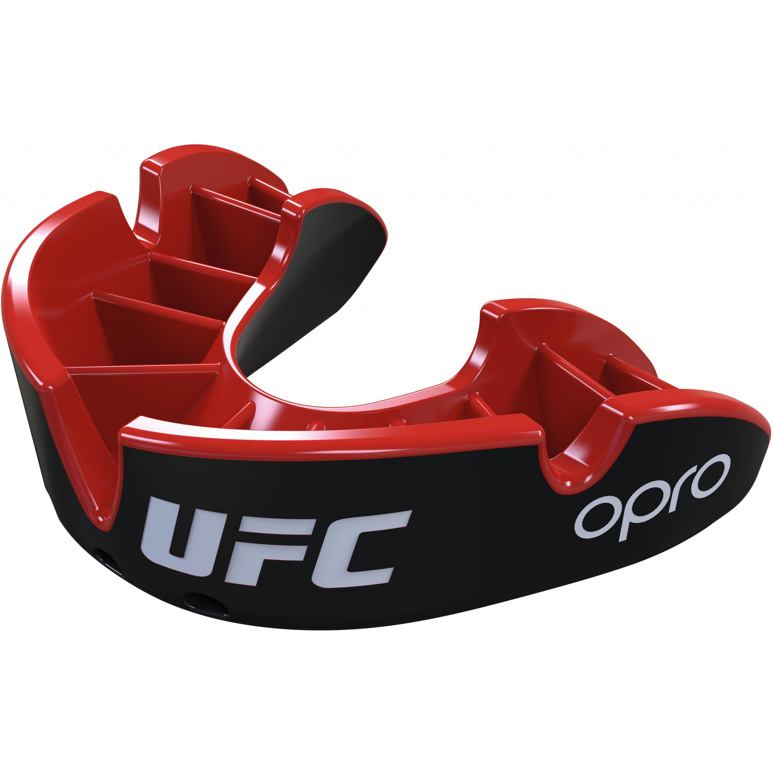 Opro - PROTÈGE-DENTS UFC SILVER GEN4 - Black / Red - JR (Junior)