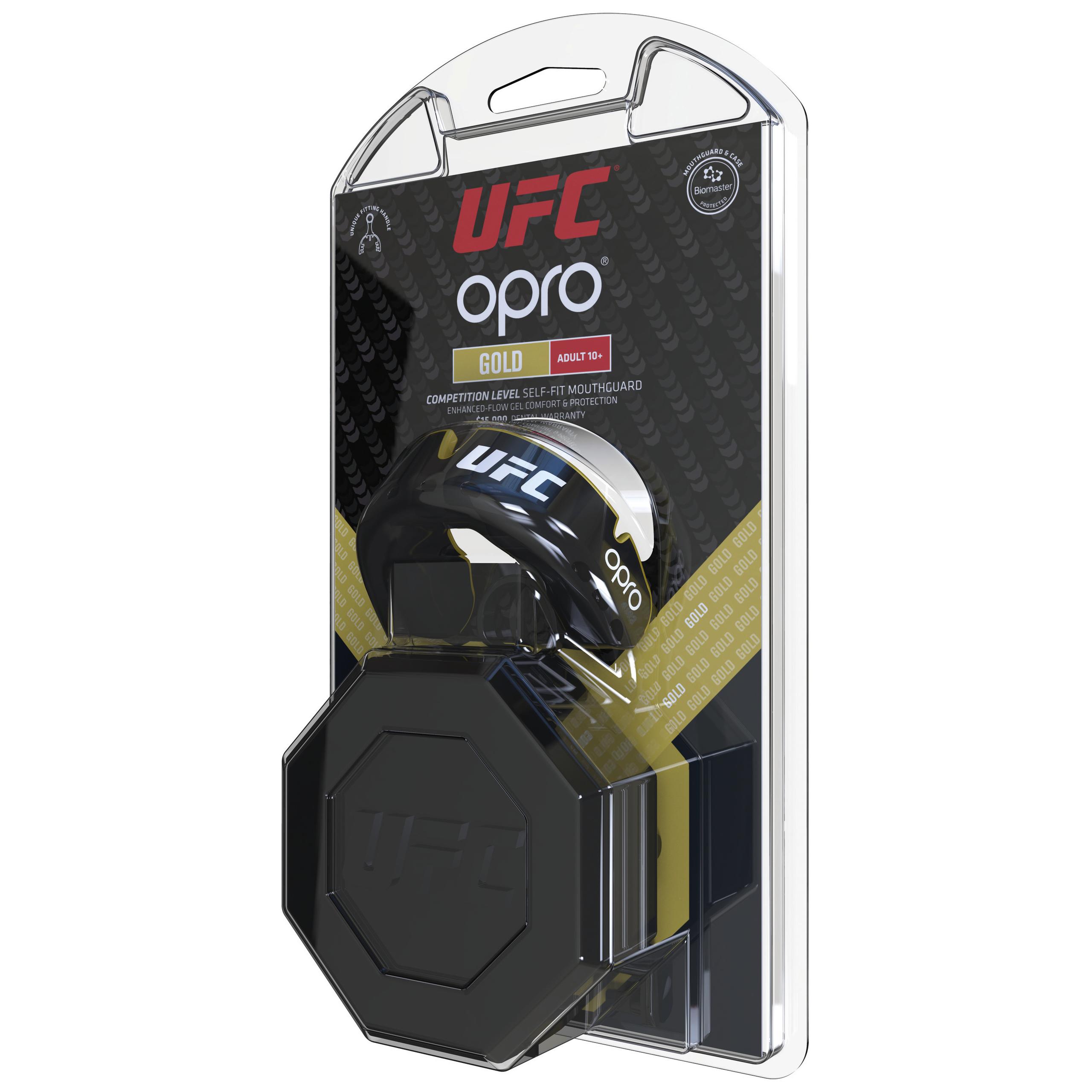 Opro - PROTEGE-DENTS UFC GOLD GEN4 - Black Metal / Gold - JR (Junior)