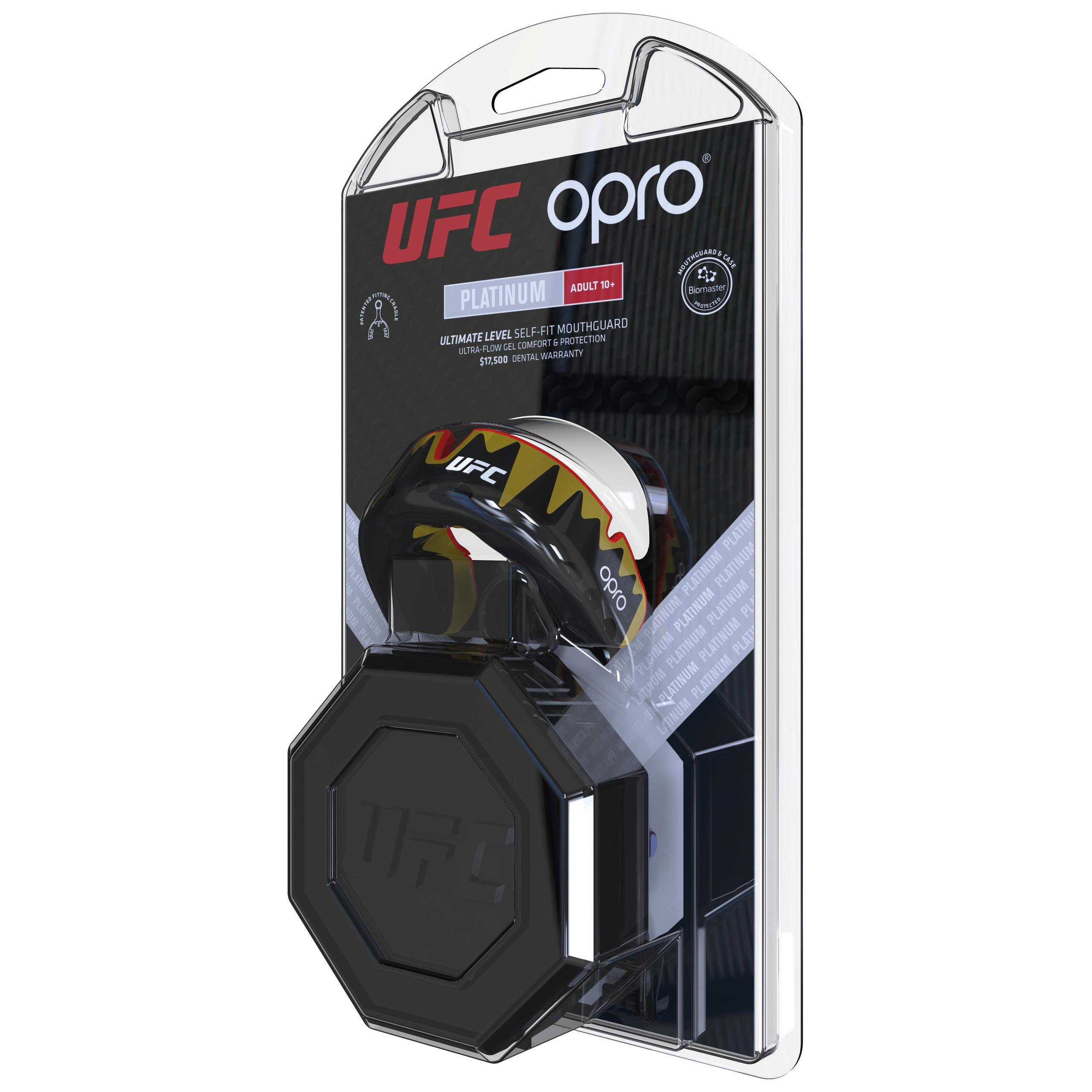 Opro - PROTÈGE-DENTS UFC PLATINIUM GEN4 - Black Metal / Red - One Size